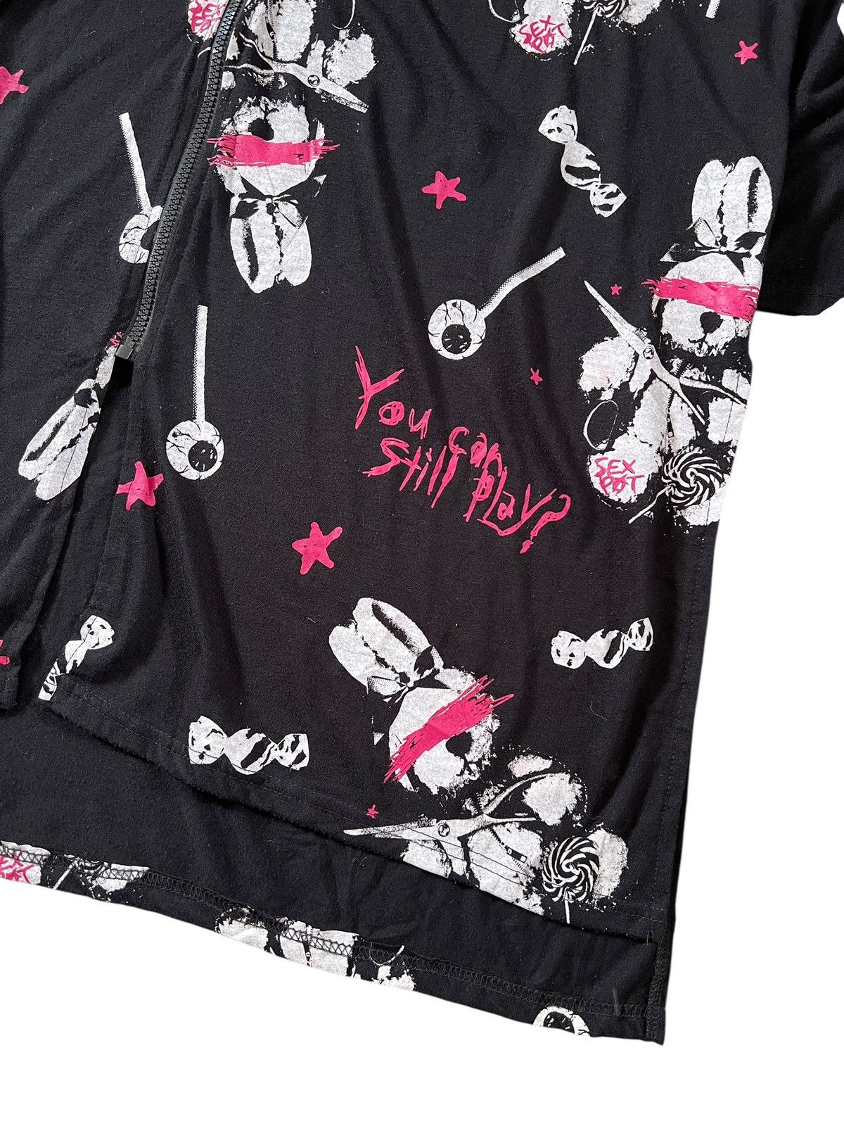 Sex Pot ReVeNGe Sex Pot Revenge ‘Killer Bunny” Oversized Long Chains Hoodie Size L / US 10 / IT 46 - 3 Thumbnail