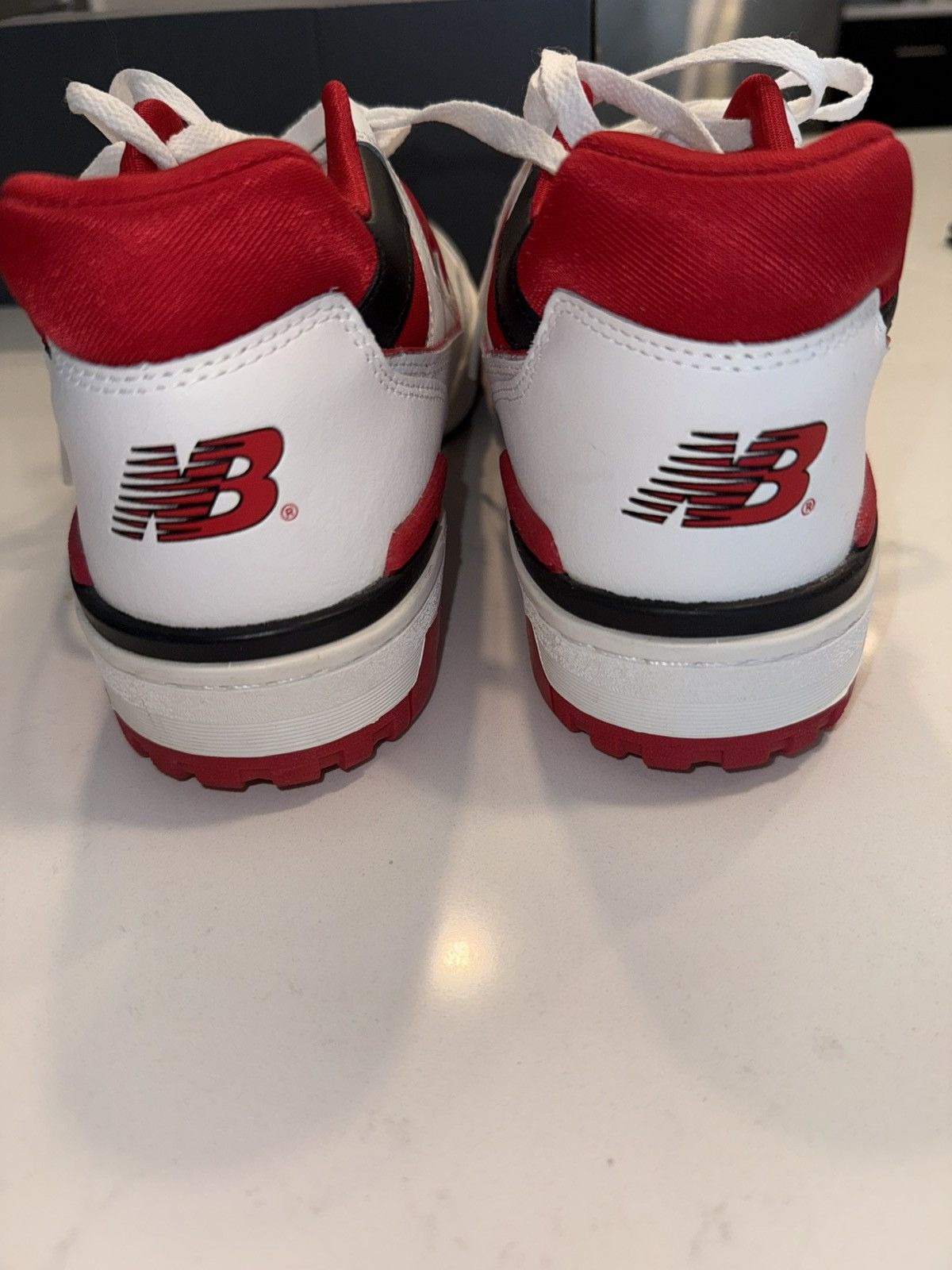 New Balance New Balance White/Red BB550-Style Sneakers size 9.5 Size US 9.5 / EU 42-43 - 5 Thumbnail