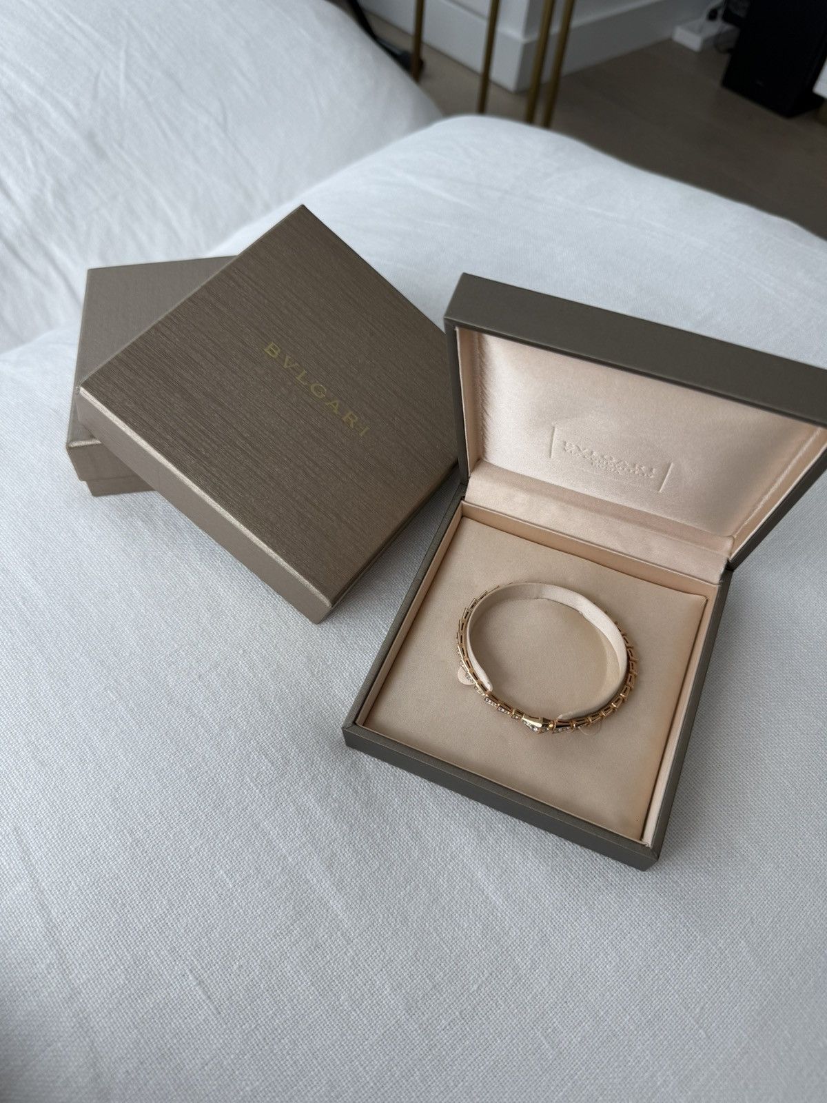 Bvlgari BVLGARI Serpenti Viper 18K Rose Gold Pavè Diamond Bracelet Size ONE SIZE - 2 Thumbnail