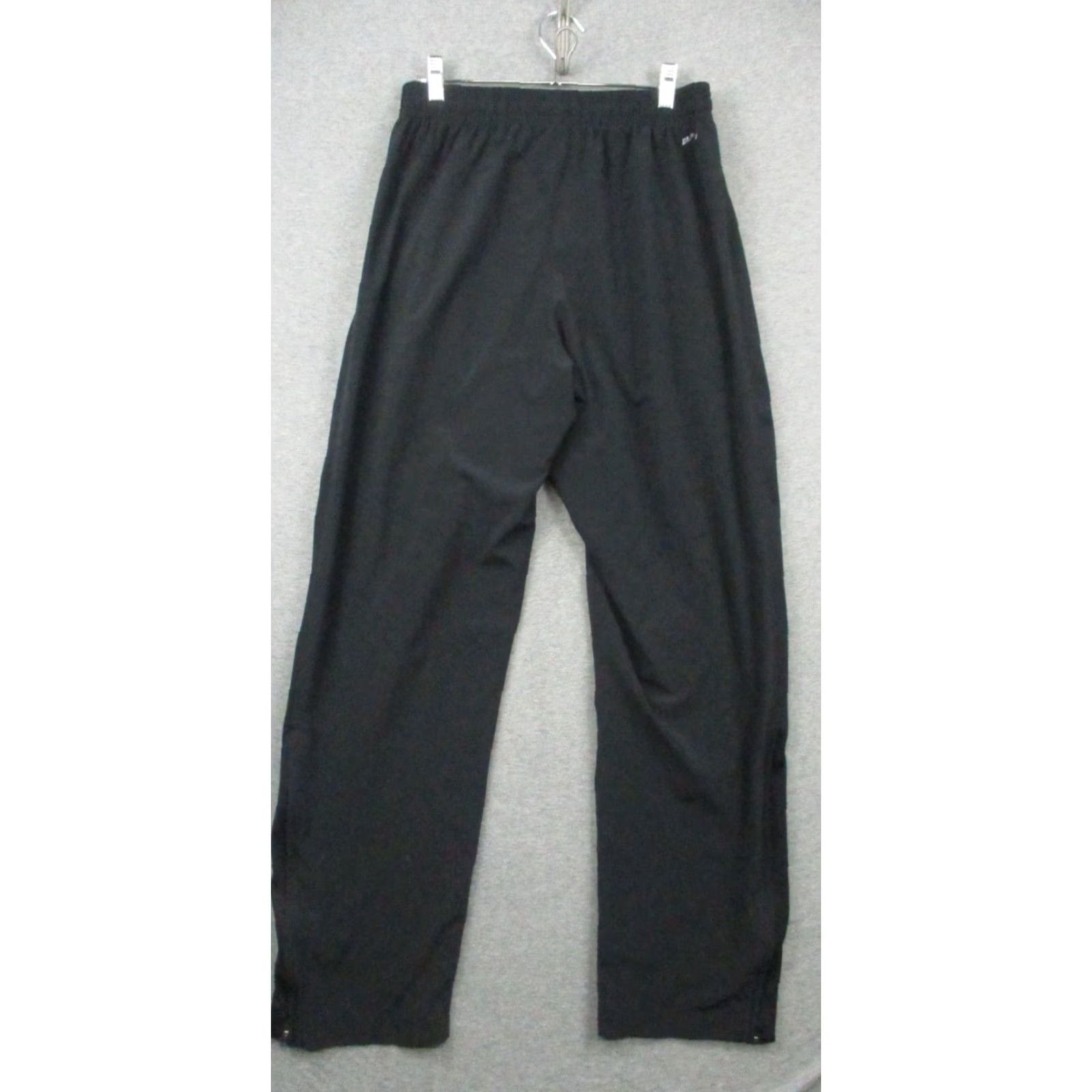 Nike Nike Track Pants Large Men Athletic Joggers Zip Ankle Black Size US 33 - 7 Thumbnail