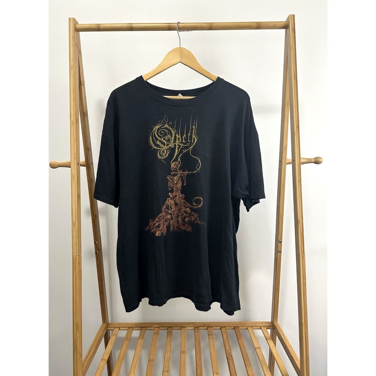 Anvil VTG Opeth Death Black Heavy Metal Faded Band Black Gothic Goth T-Shirt 2XL Size US XXL / EU 58 / 5 - 2 Thumbnail