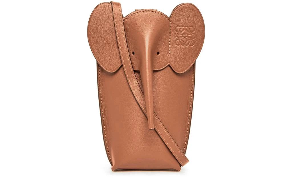 Loewe o1in1g0526 Size: OS / Elephant Pocket Pouch in Brown Size ONE SIZE - 2 Thumbnail