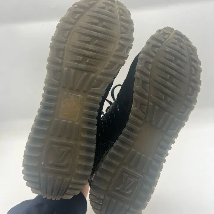 Louis Vuitton Louis Vuitton Perforated Black Run Away Sneakers -2508 Size US 5.5 / EU 38 - 3 Thumbnail