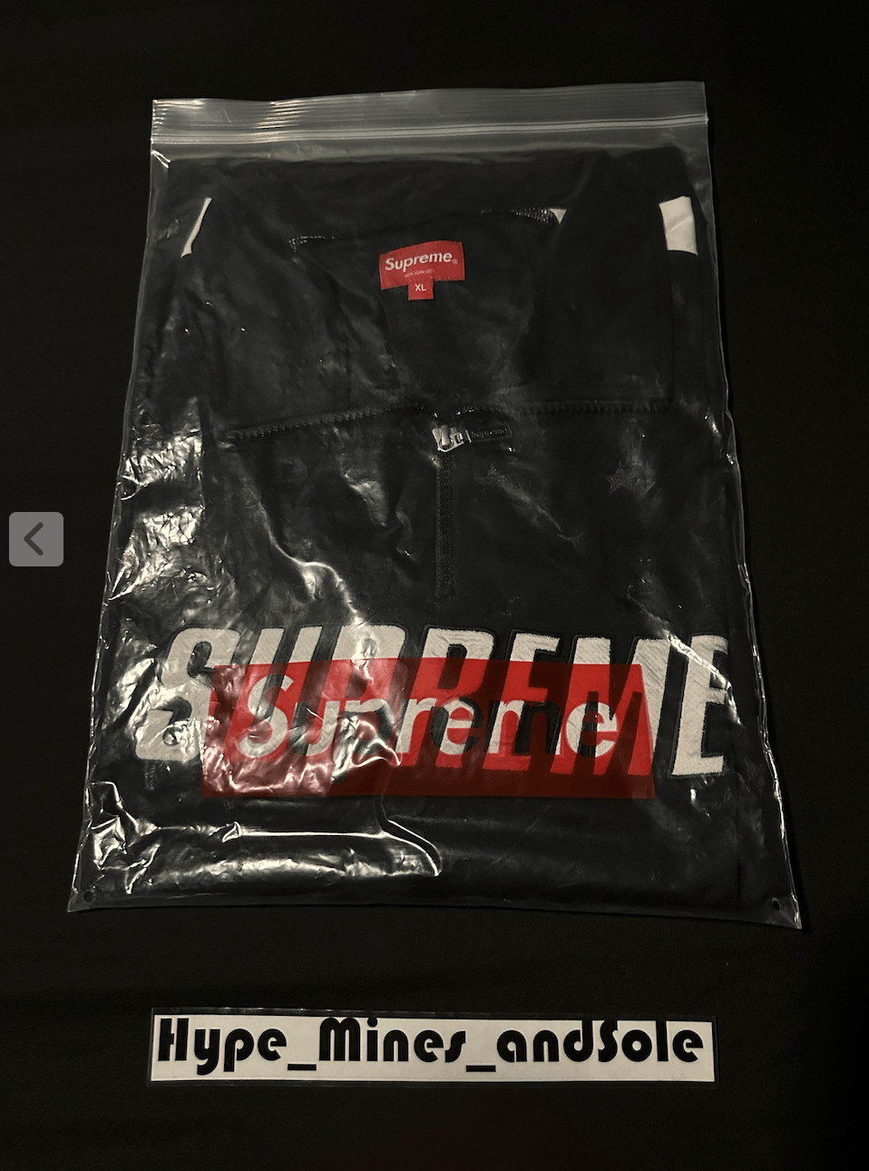 Supreme NWT Supreme Track Half Zip Pullover - Black - XL Size US XL / EU 56 / 4 - 2 Thumbnail