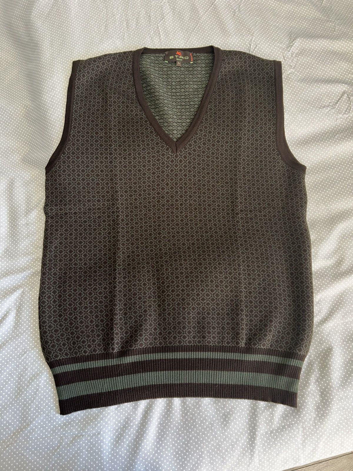 Etro Vintage Etro Woven Vest Size US L / EU 52-54 / 3 - 1 Thumbnail