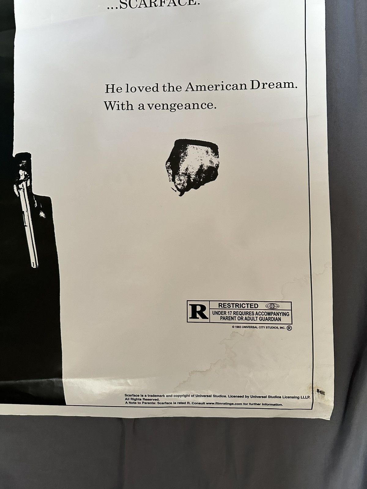 Vintage Vintage Scarface Movie Poster Size ONE SIZE - 6 Thumbnail