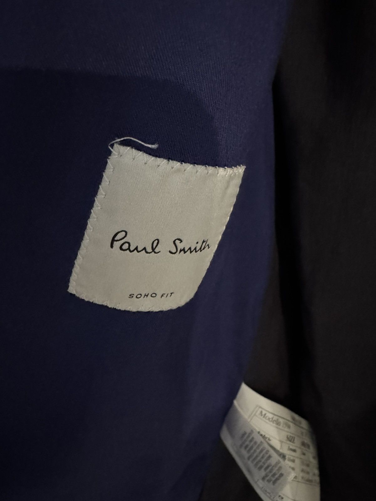 Paul Smith Paul smith blue slim-fit modal cotton / cashmere blend Size 40R - 5 Thumbnail