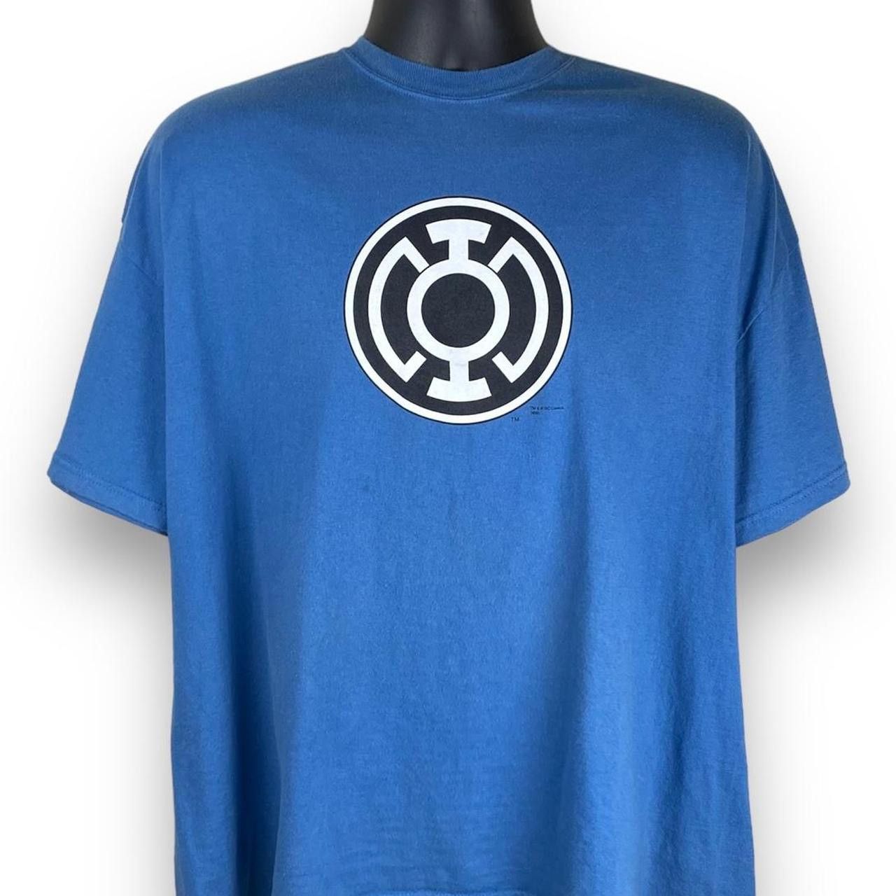 DC Comics × Vintage Vintage Hanes DC Comics Blue Lantern Promo Tshirt Size US XXL / EU 58 / 5 - 1 Thumbnail
