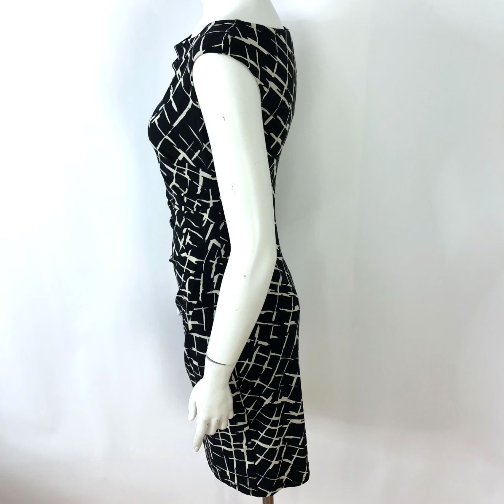 Ralph Lauren Lauren Ralph Lauren 4p Petite Sheath Dress Black Ivory Shirt? Size S / US 4 / IT 40 - 3 Thumbnail