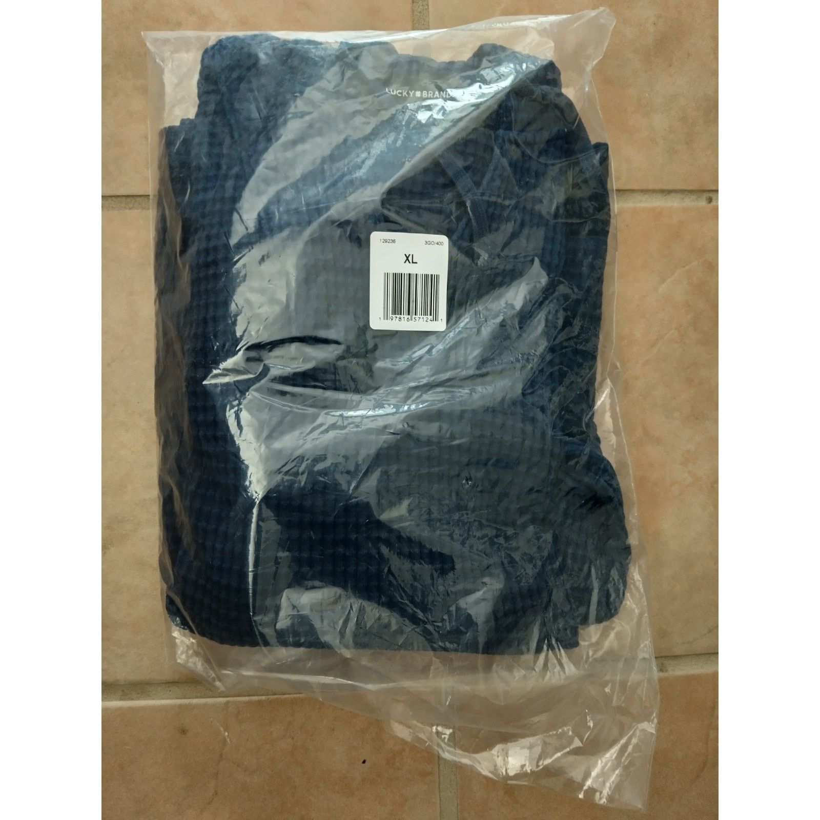 Lucky Brand NWT! LUCKY BRAND Indigo Waffle Baja Hoodie L/S Men's Size XL Size US XL / EU 56 / 4 - 6 Thumbnail