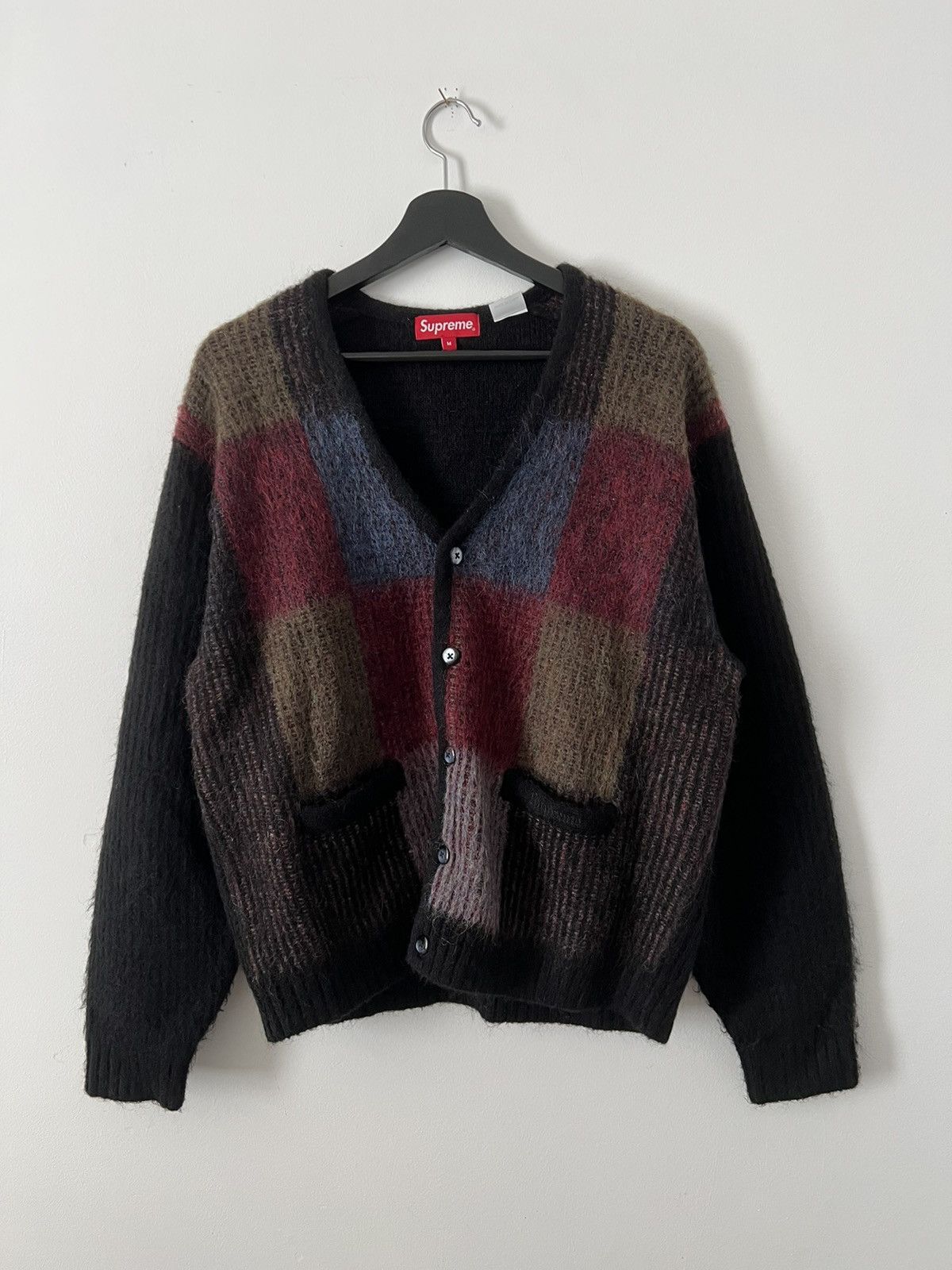 最大80％オフ！ トップス supreme brushed grid cardigan Black M ...