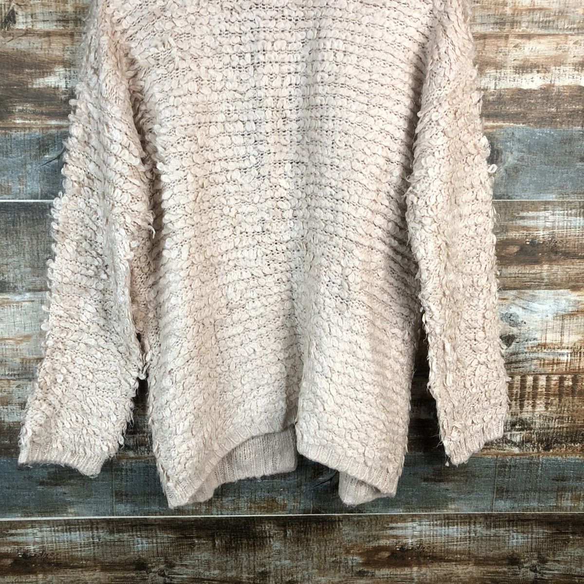 Homespun Knitwear × Japanese Brand Glacier Pink Mohair Cardigan shaggy vintage Knitwear #A2351 Size M / US 6-8 / IT 42-44 - 14 Thumbnail
