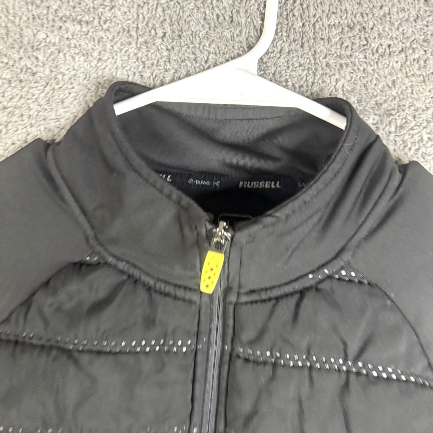 Russell Athletic Russell Athletic Track Jacket Mens L Black Full Zip Dri-Power 360 Reflective Size US L / EU 52-54 / 3 - 6 Thumbnail