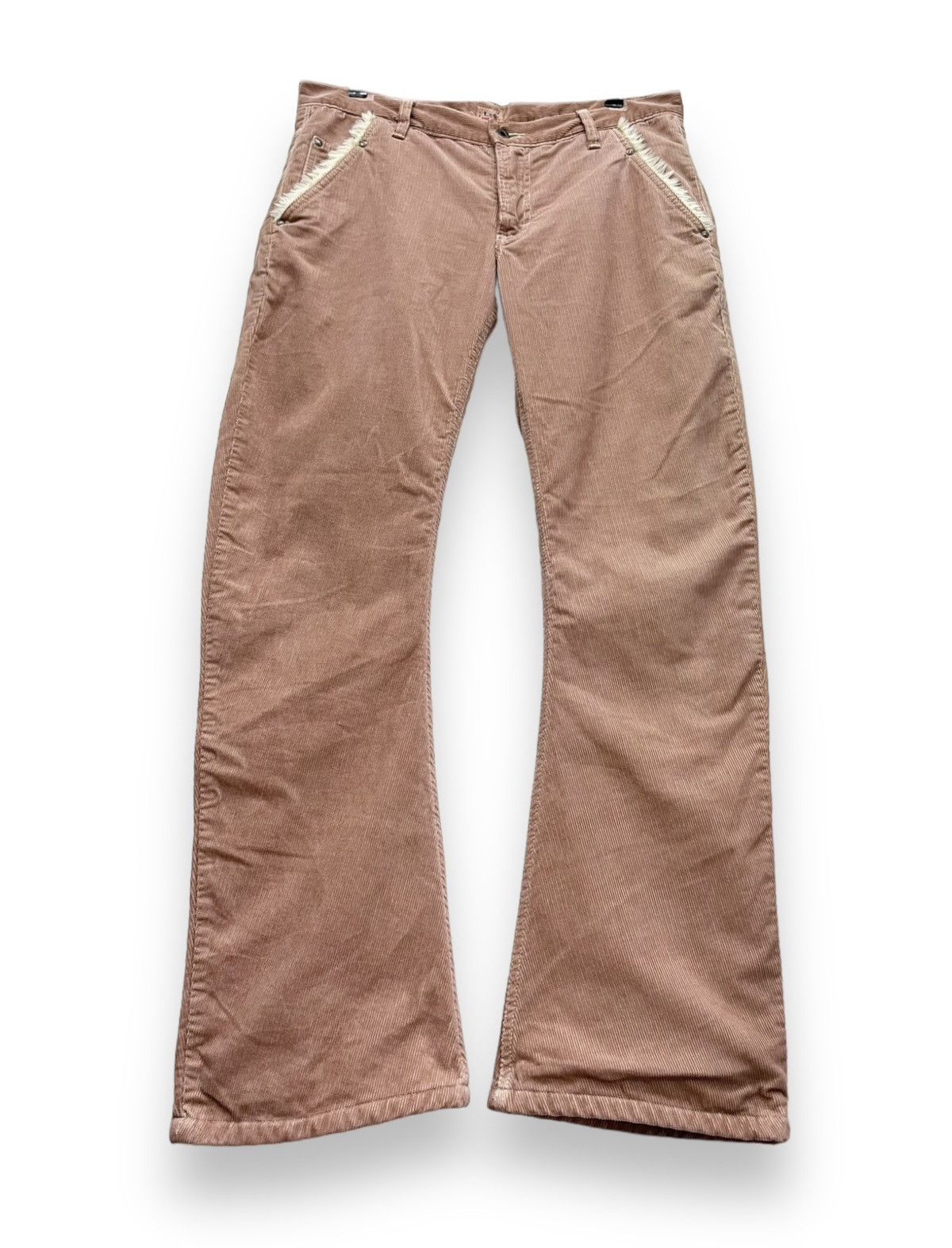 AKM VERRARE☃️WINTER FLARED❄️LEE x AKM JAPAN Lined Corduroy Pants Size US 32 / EU 48 - 2 Thumbnail