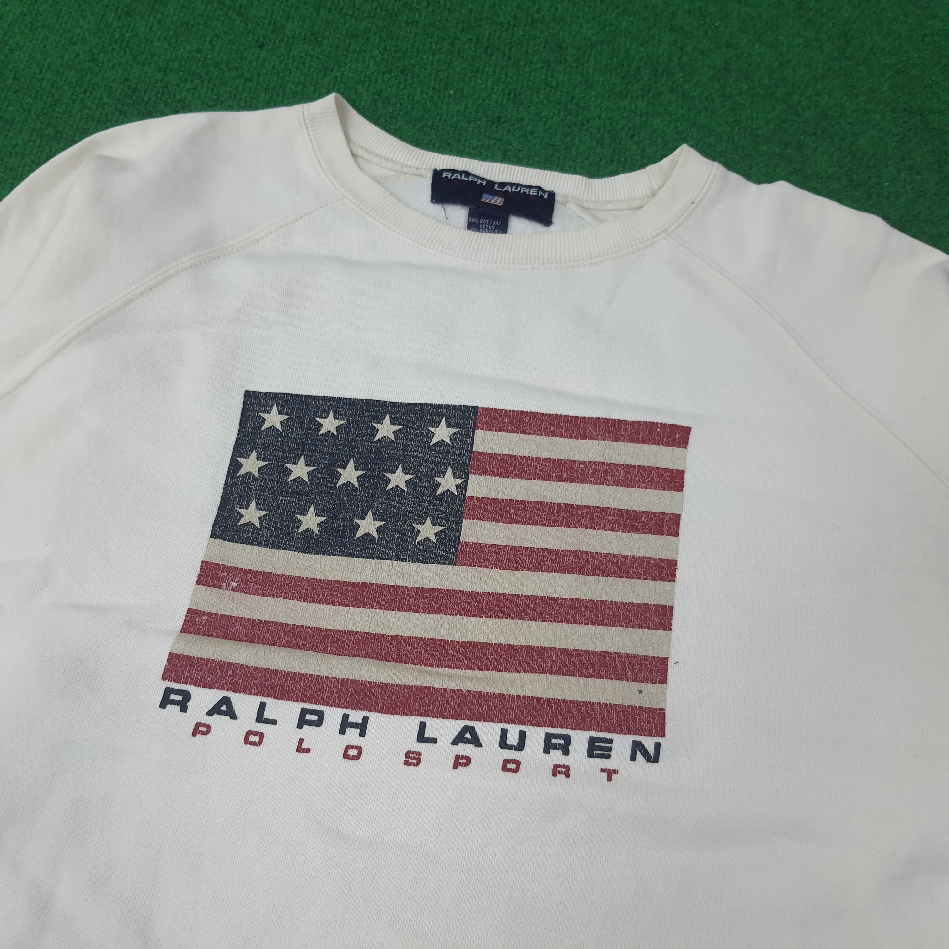 Ralph Lauren Vintage Ralph Lauren Polo Sport American Flag C263N17 Size US L / EU 52-54 / 3 - 2 Thumbnail