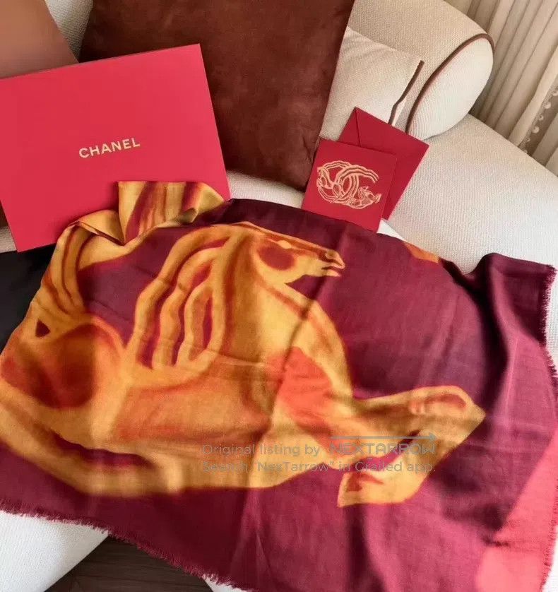 Chanel Chanel cashmere scarf. Size ONE SIZE - 8 Thumbnail