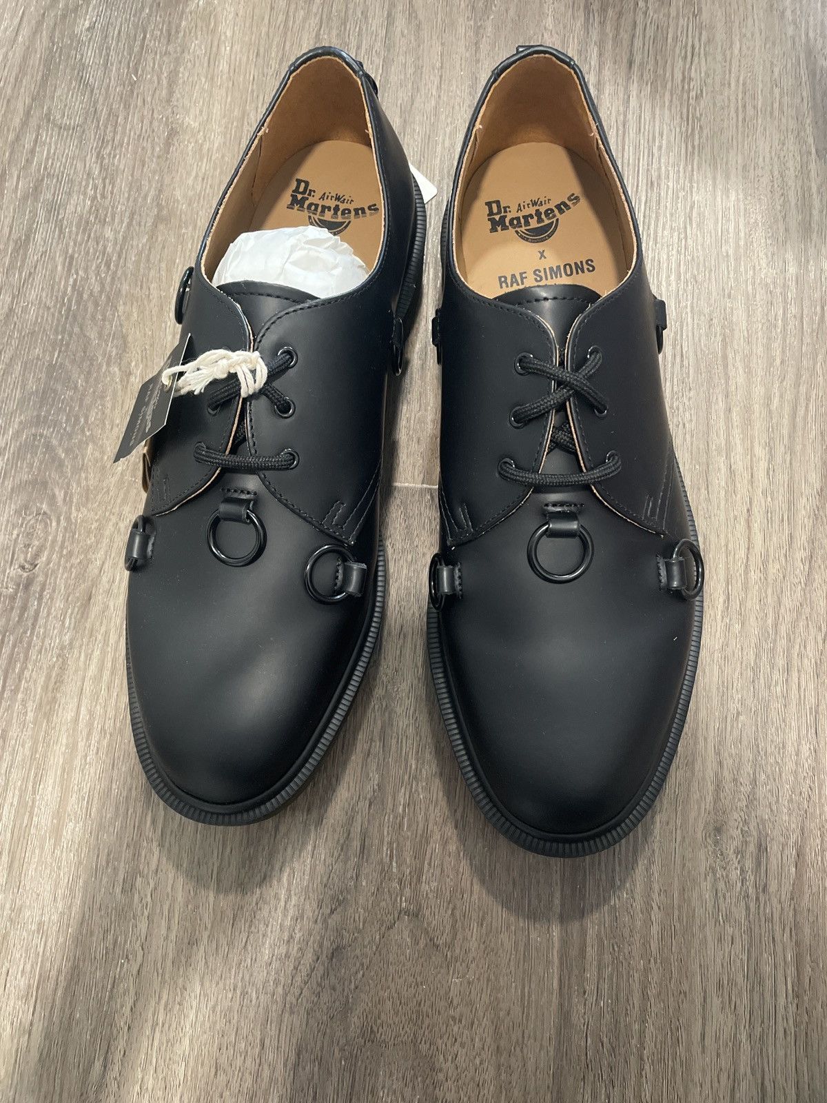 image of Dr Martens x Raf Simons Dr. Marten Low Cut Boots in Black, Men's (Size 12)