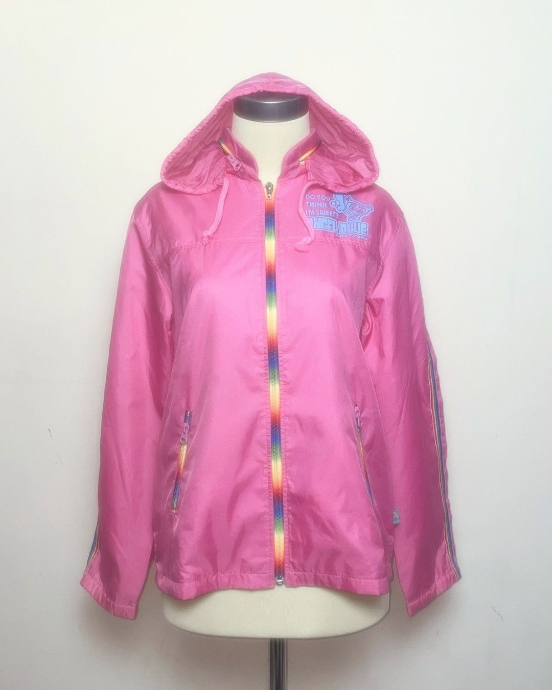 Angel Blue Angel Blue Sweet Rainbow Tape Hooded Windbreaker Size M / US 6-8 / IT 42-44 - 9 Thumbnail