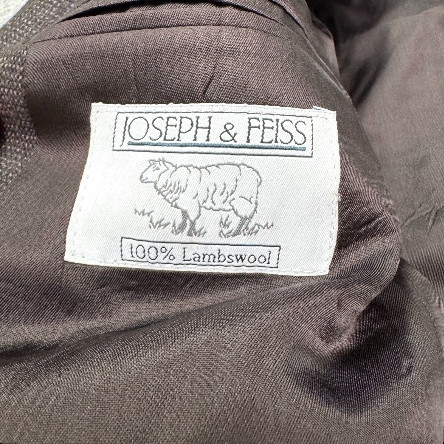 Joseph Joseph & Feiss Blazer Jacket Mens 42 long Brown Lambswool Classic Workwear Size 42R - 4 Thumbnail