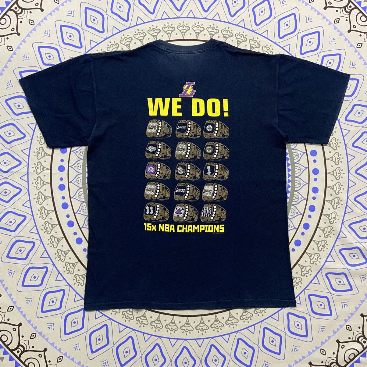 NBA × Vintage Vintage Y2K Lakers Got Rings? Size US M / EU 48-50 / 2 - 3 Thumbnail