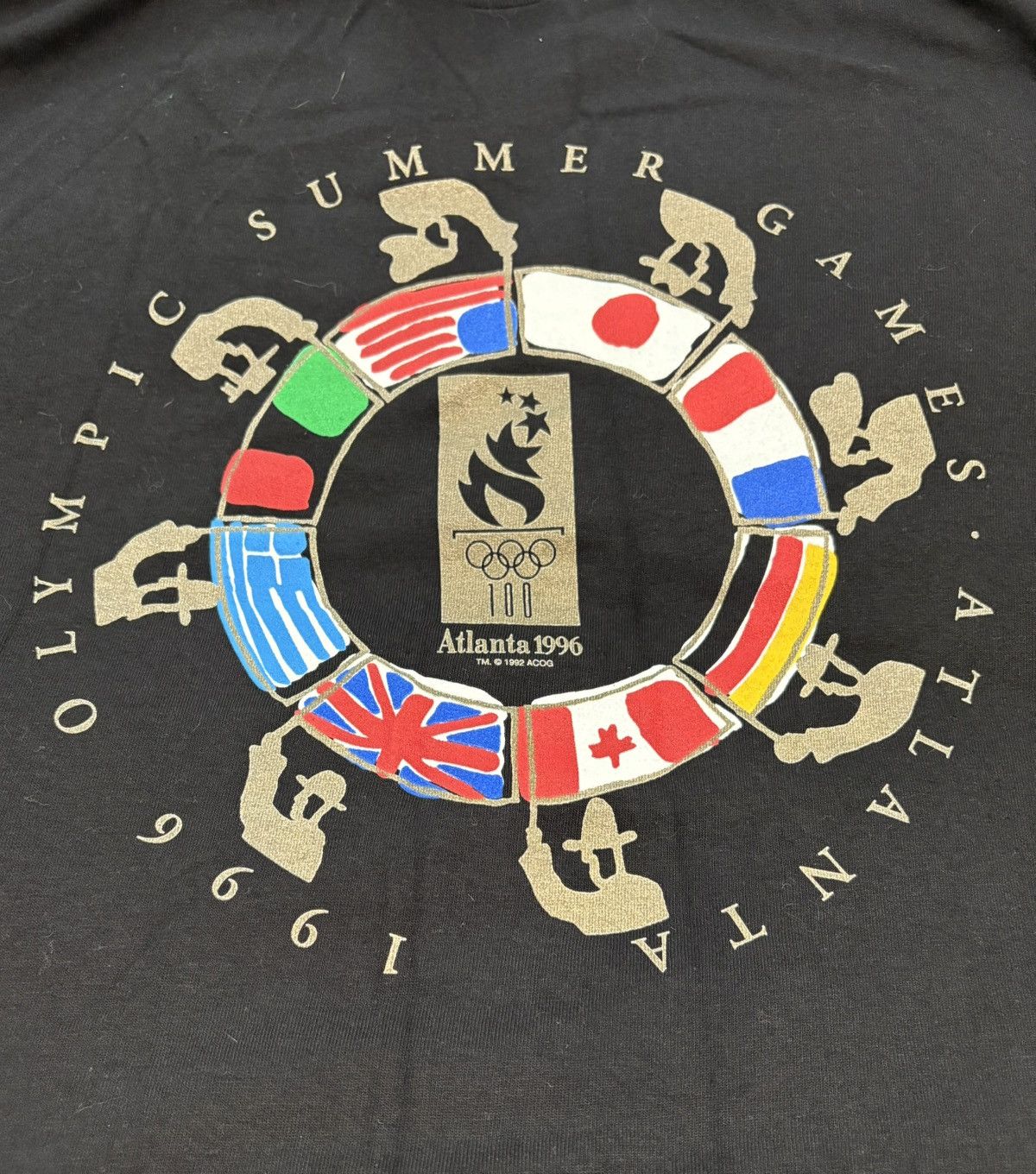 Hanes 1996 Atlanta Olympics USA Single Stitch Size Large NWT Size US L / EU 52-54 / 3 - 1 Thumbnail