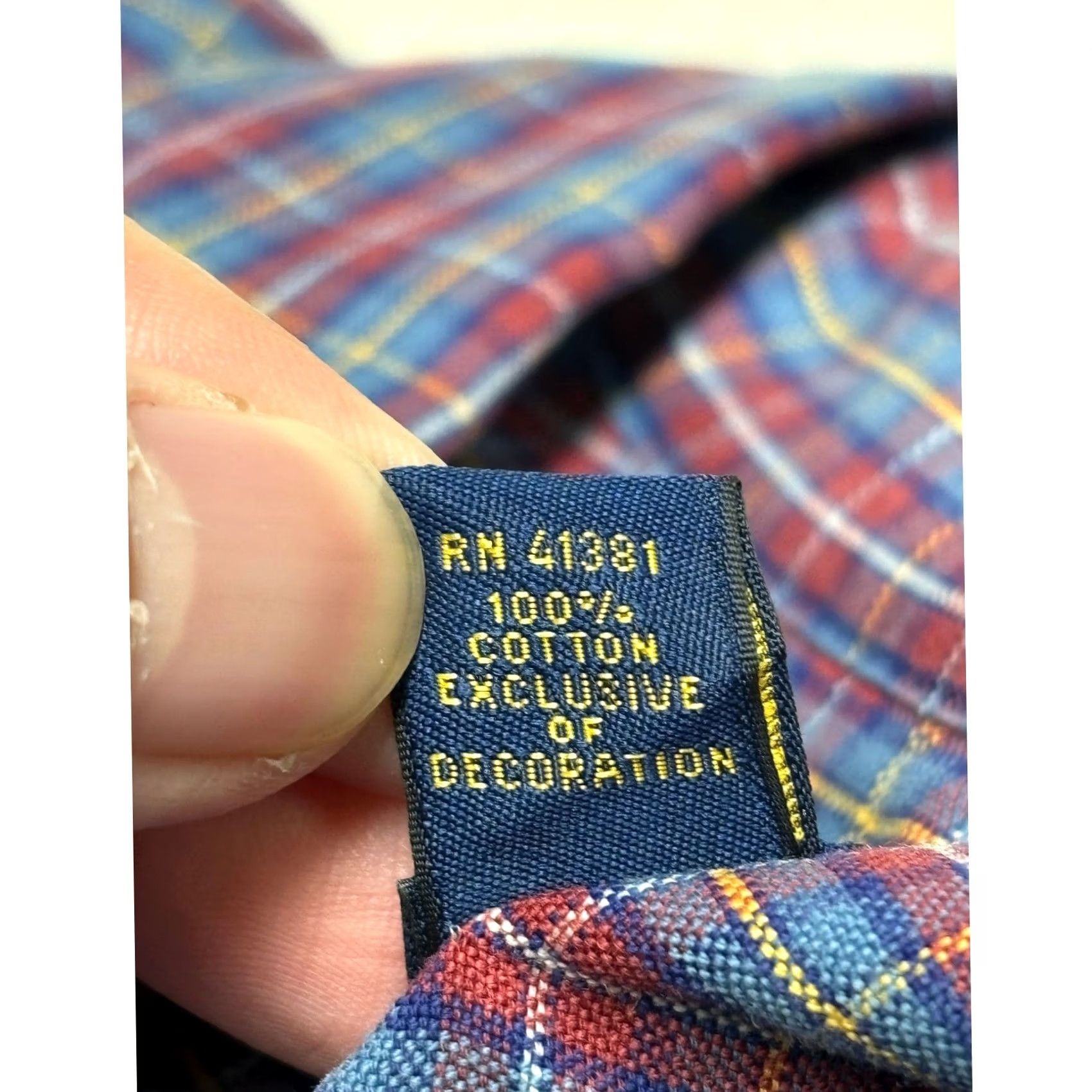 Ralph Lauren Ralph Lauren Mens XL Plaid Button-Down Shirt Blue Red Yellow Cotton Long Sleeve Size US XL / EU 56 / 4 - 5 Thumbnail