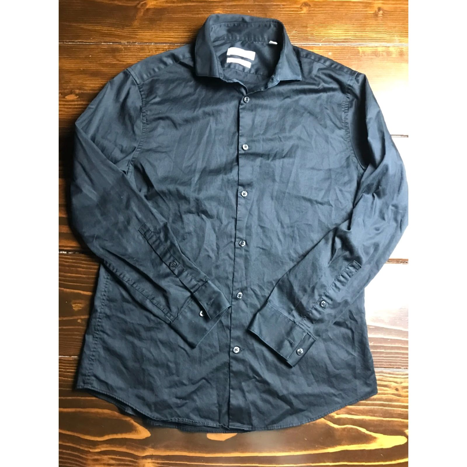 Calvin Klein Calvin Klein Collection Shirt Men's Size M Black Extreme Sim Fit Button Down Size US M / EU 48-50 / 2 - 2 Thumbnail