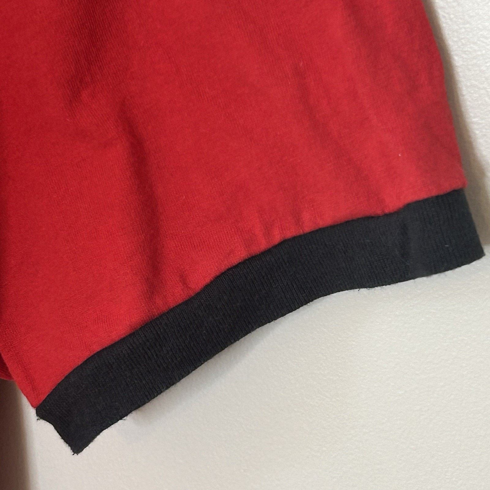 Nike Y2K Nike Ringer Tee XL Red Black Mini Swish Trim S/S USA Size US XL / EU 56 / 4 - 4 Thumbnail