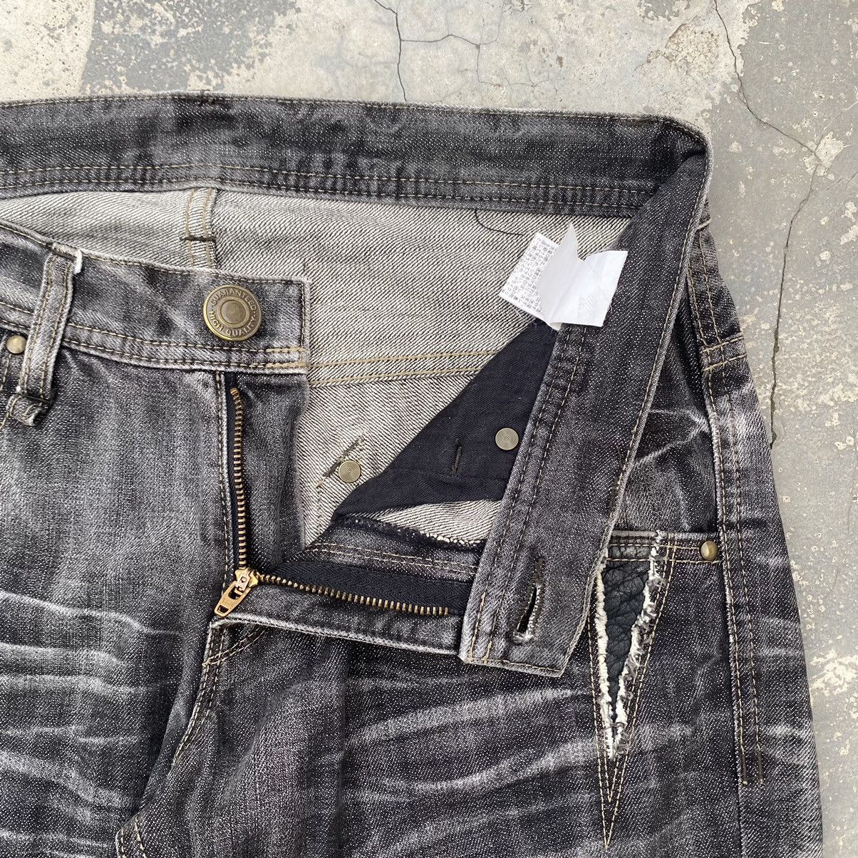 If Six Was Nine 🔥RATTLE TRAP🔥 distressed dark jeans Size US 32 / EU 48 - 8 Thumbnail