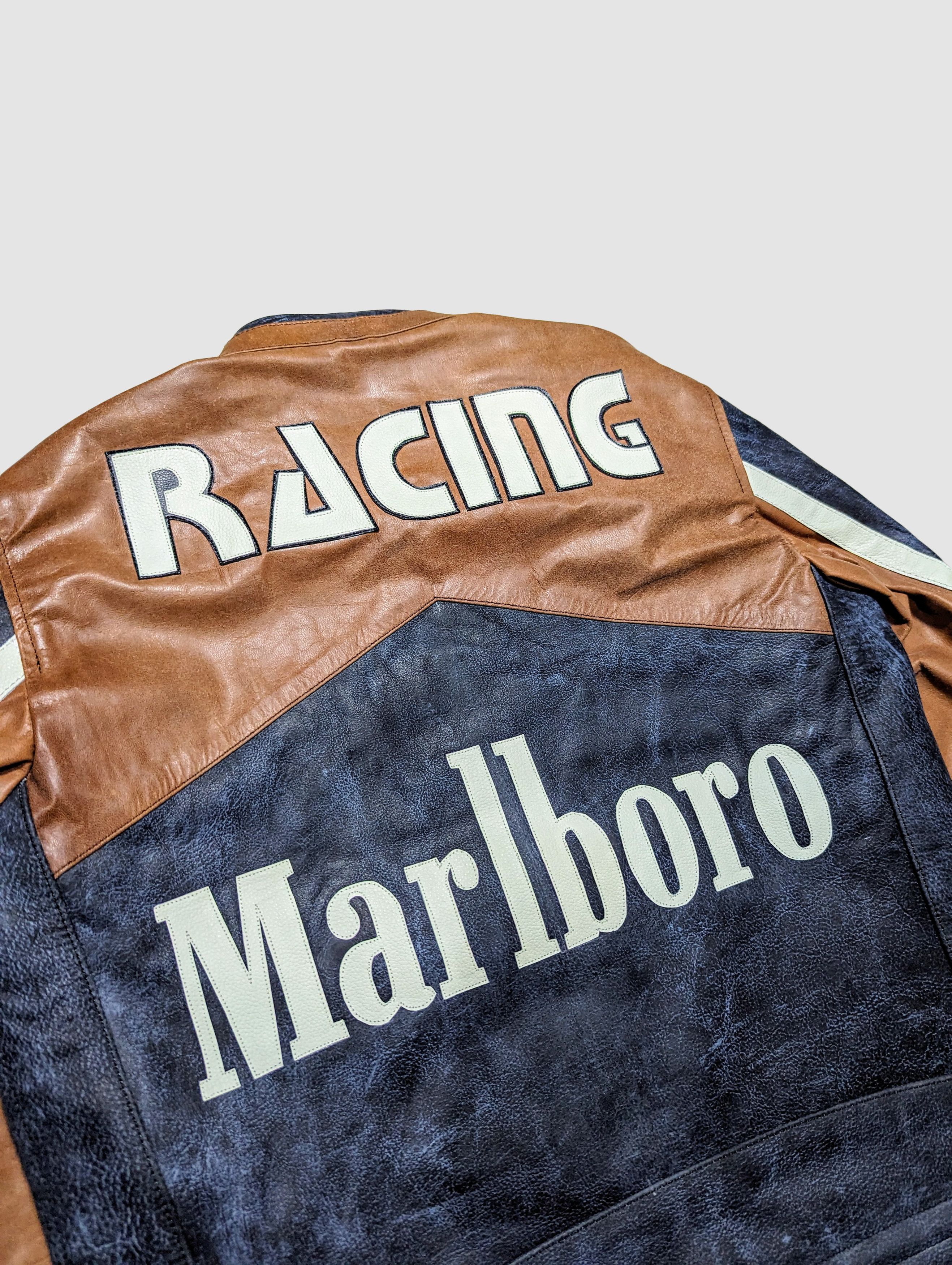 Vintage MARLBORO RARE VINTAGE LEATHER JACKET HYPE Size US L / EU 52-54 / 3 - 7 Thumbnail