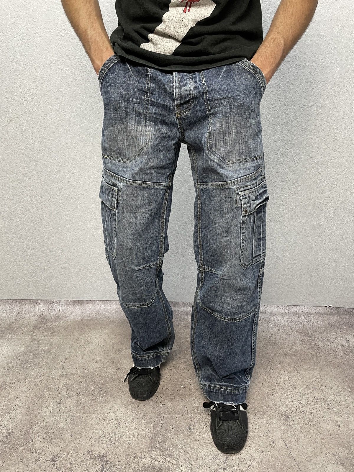Vintage Junya Watanabe Balenciaga Style Distressed Jeans