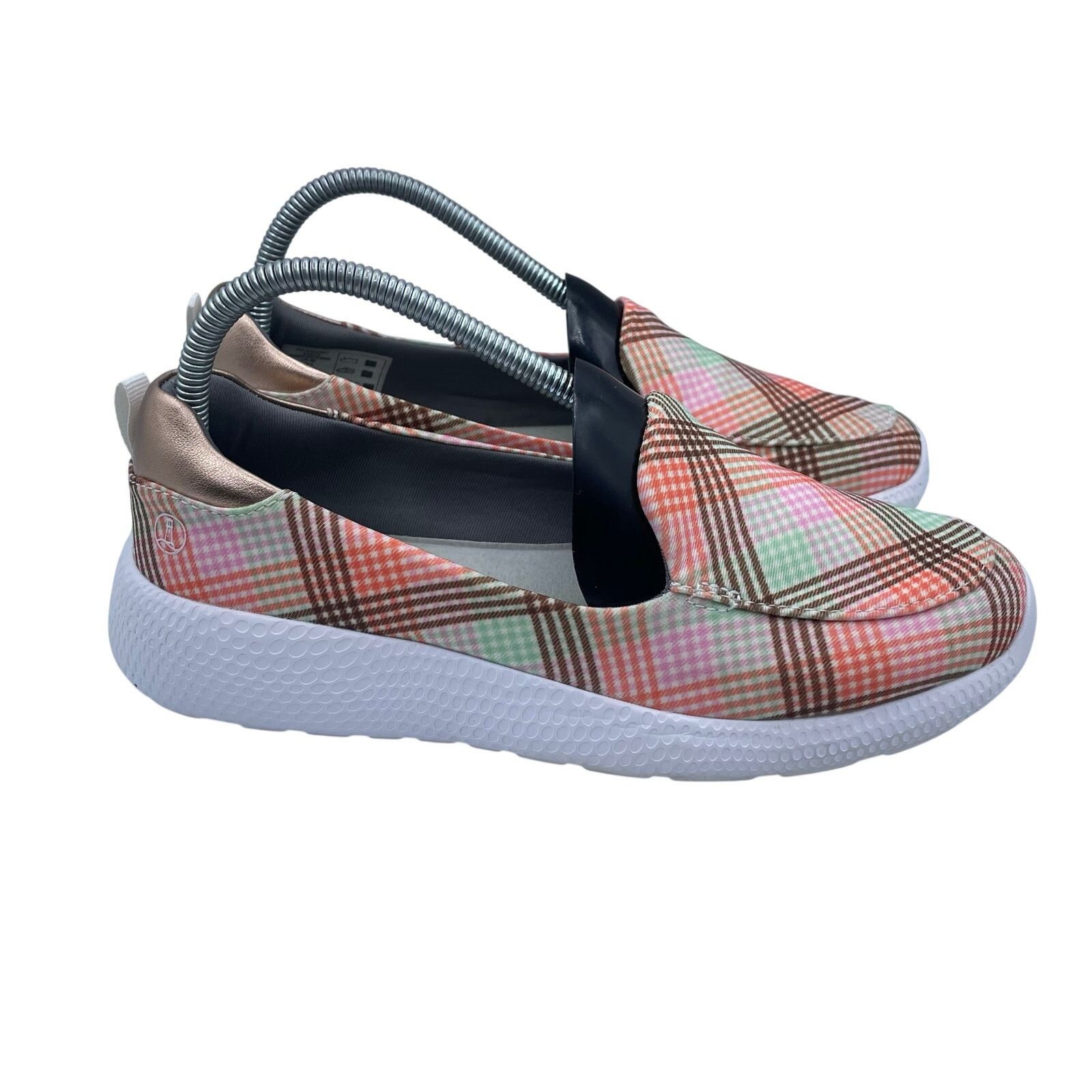 Lands' End Lands End Gatas Lightweight Slip On Shoes Plaid Womens 8 W Size US 8 / IT 38 - 2 Thumbnail