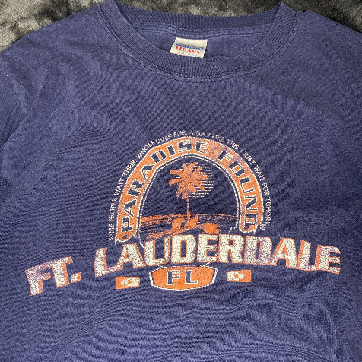 Gildan Vintage navy blue Ft. Lauderdale graphic tee Size US S / EU 44-46 / 1 - 3 Thumbnail