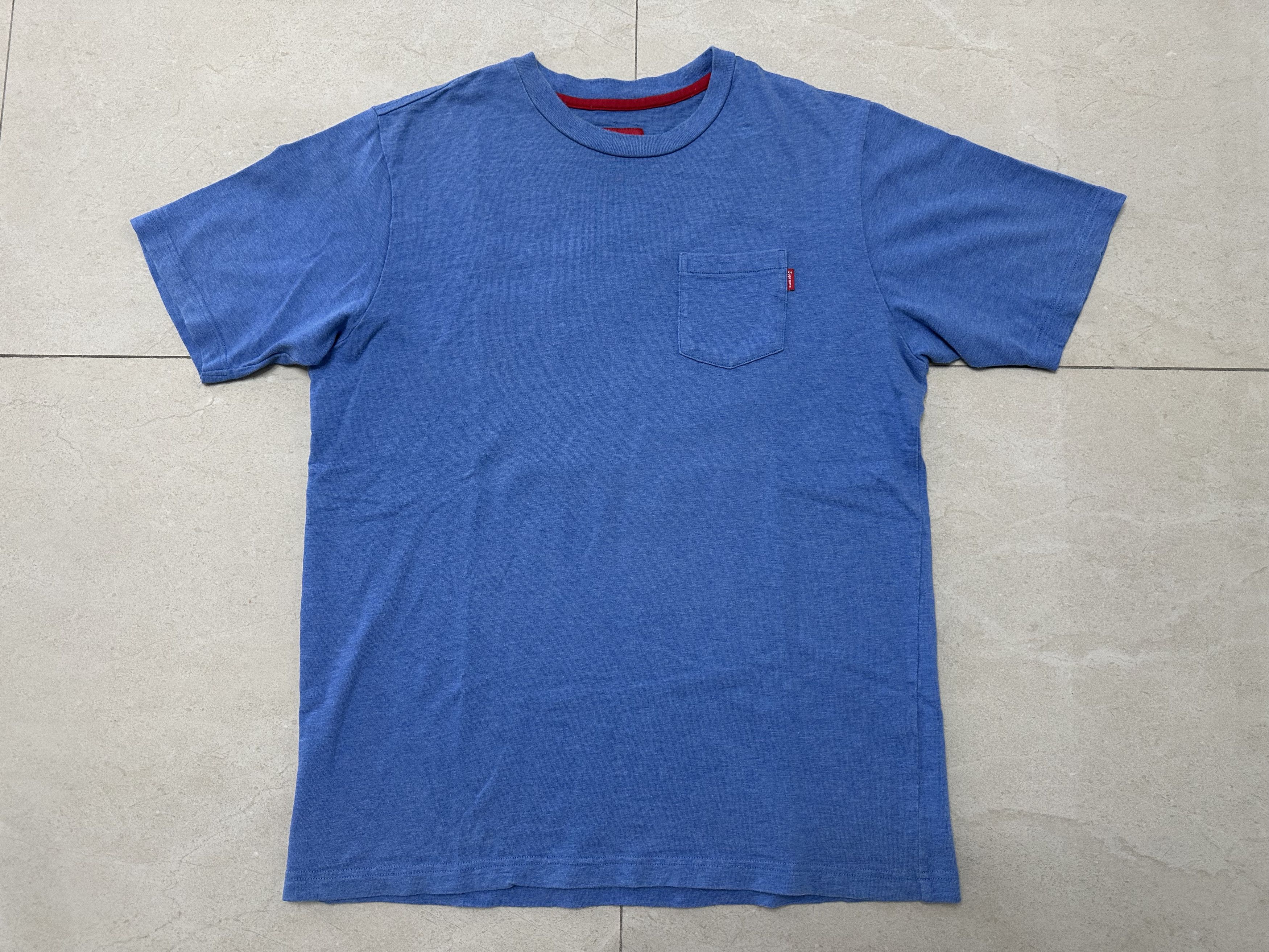 Supreme Supreme Heather Blue S/S Pocket T-Shirt size XL Size US XL / EU 56 / 4 - 2 Thumbnail