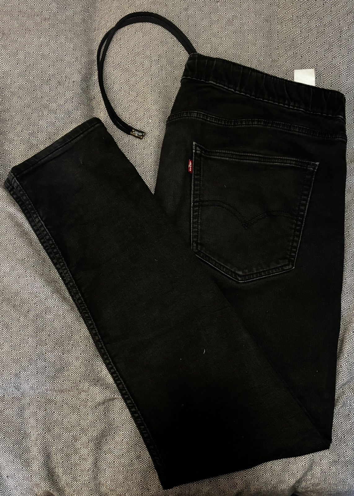 Levi's Levi’s Black Slim Fit Denim with Drawstrings Size US 38 / EU 54 - 1 Thumbnail