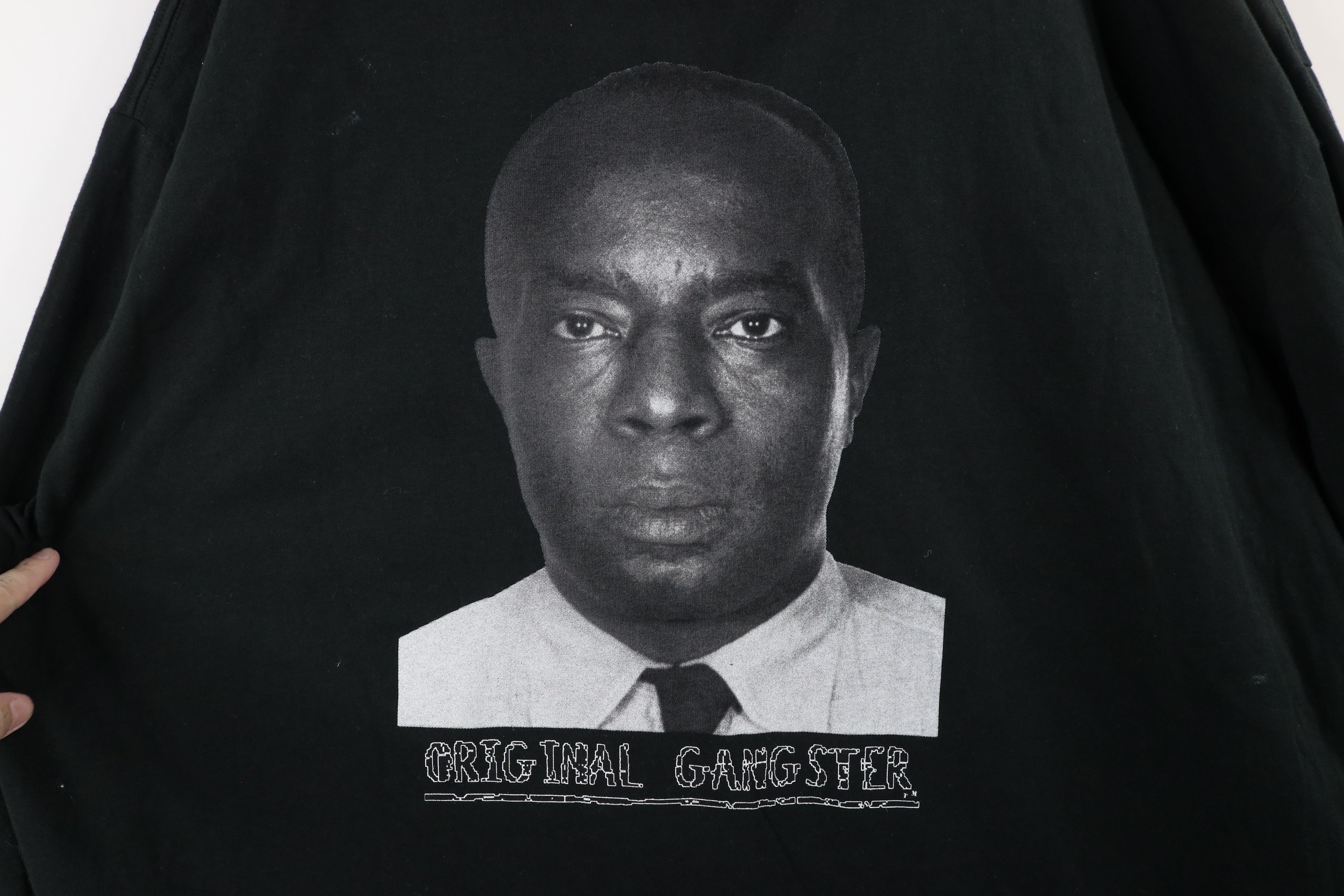 Vintage Vintage 90s Original Gangster Long Sleeve T-Shirt Black Size US XXL / EU 58 / 5 - 4 Thumbnail