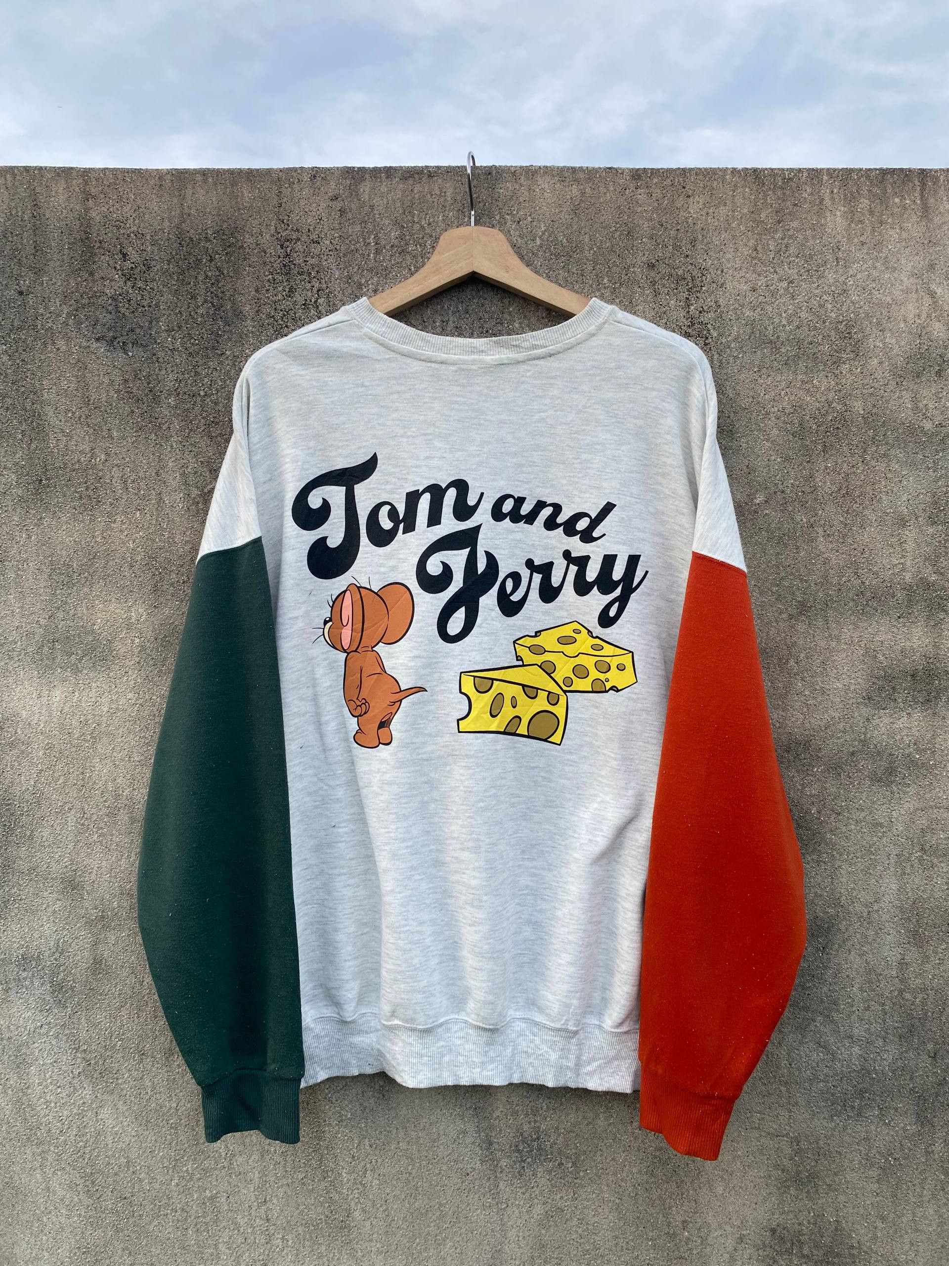 Cartoon Network Tom And Jerry Boxy Baggy Sweatshirt Size US M / EU 48-50 / 2 - 1 Thumbnail