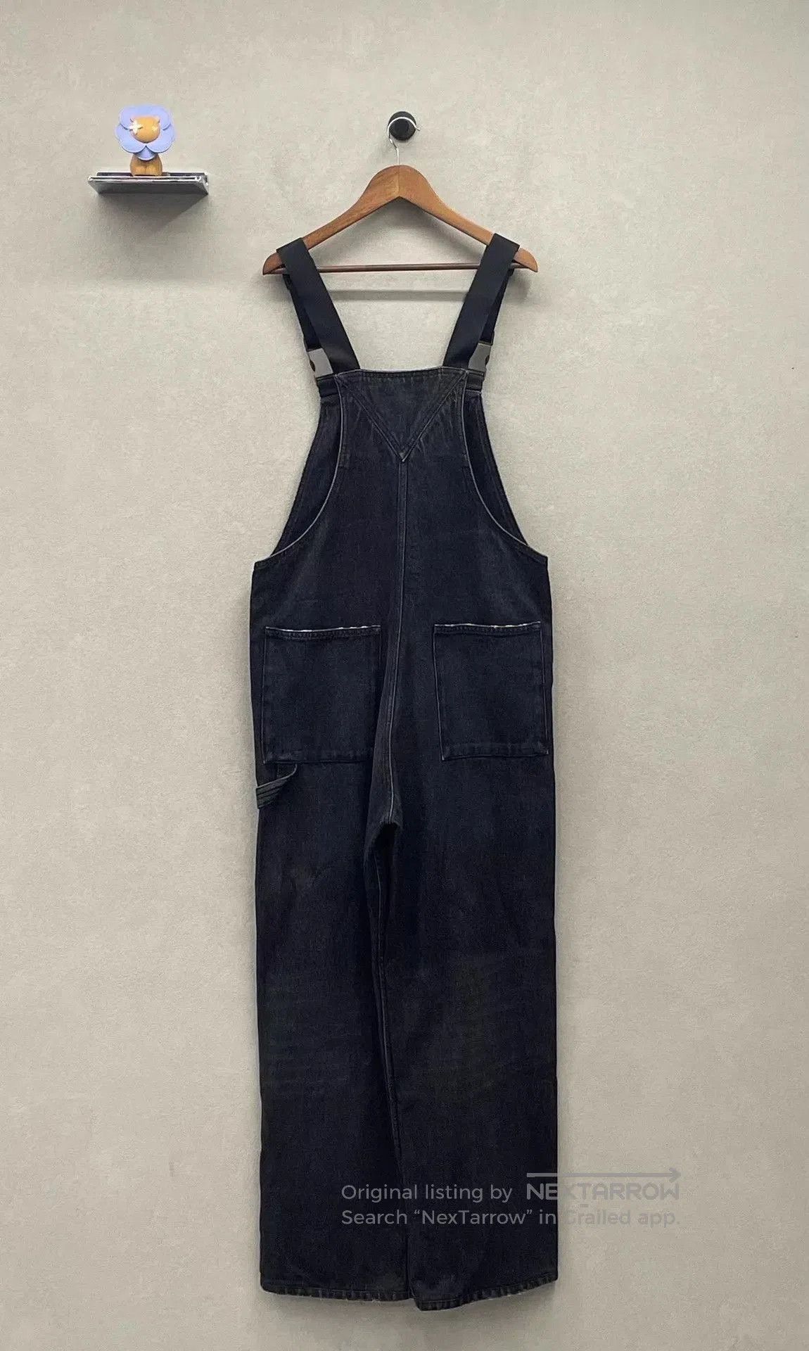 Prada Black Denim Overalls with Suspenders. Size US 32 / EU 48 - 3 Thumbnail