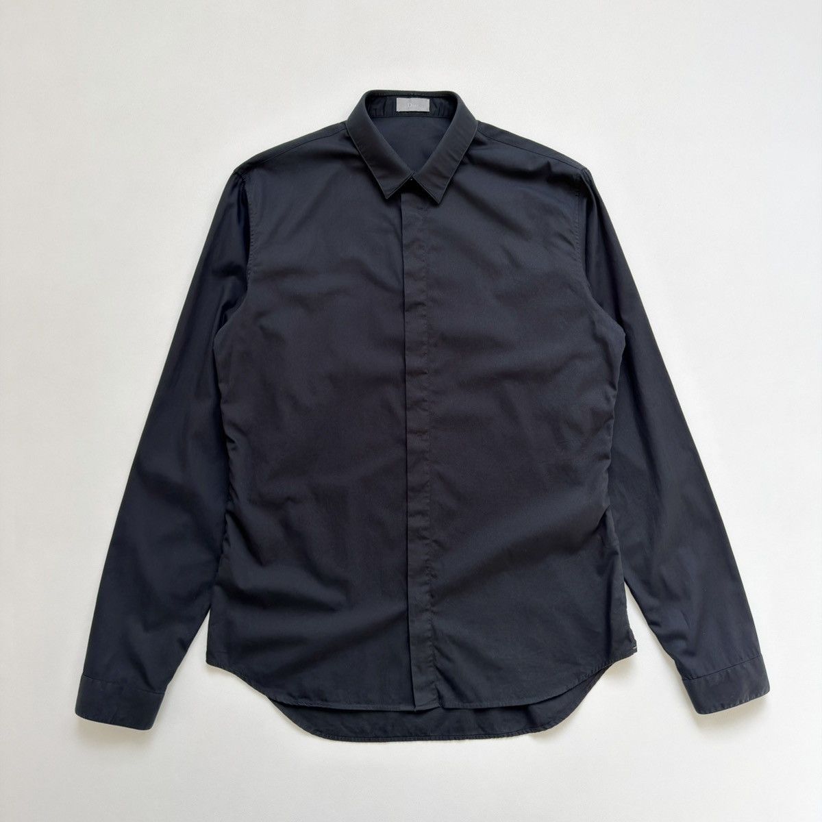 Dior Hedi Slimane Era Black Cotton Shirt Size US M / EU 48-50 / 2 - 14 Thumbnail
