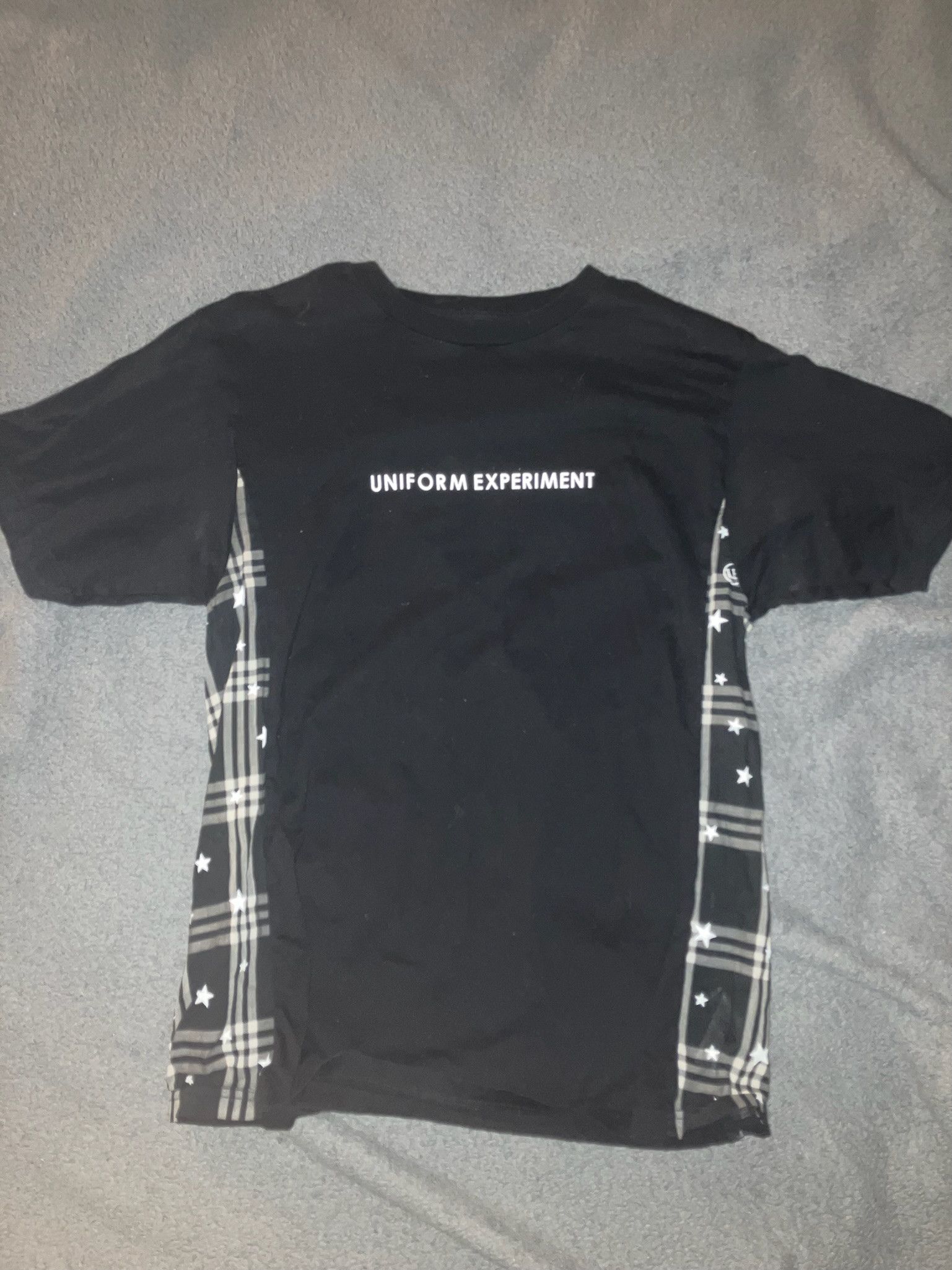 uniform experiment Uniform Experiment Ombre Check Panel Tee Size US M / EU 48-50 / 2 - 1 Thumbnail