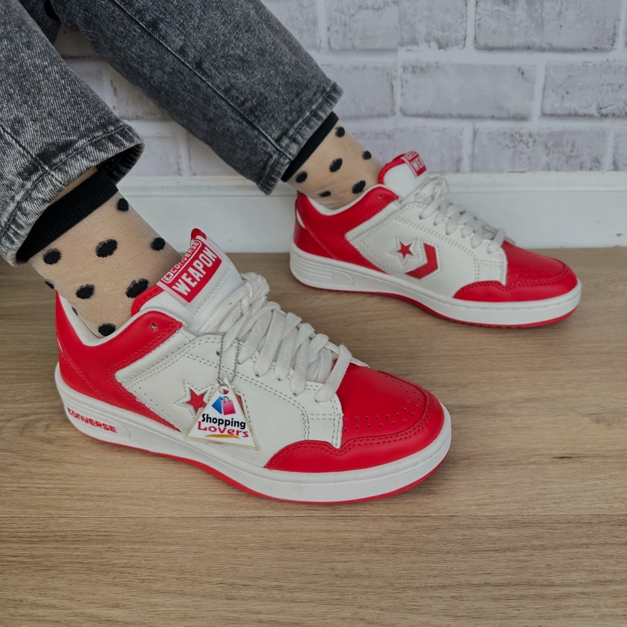Converse Converse Weapon Low Red White 10 Womens Shoes Bird Magic Erv Size US 10 / IT 40 - 3 Thumbnail