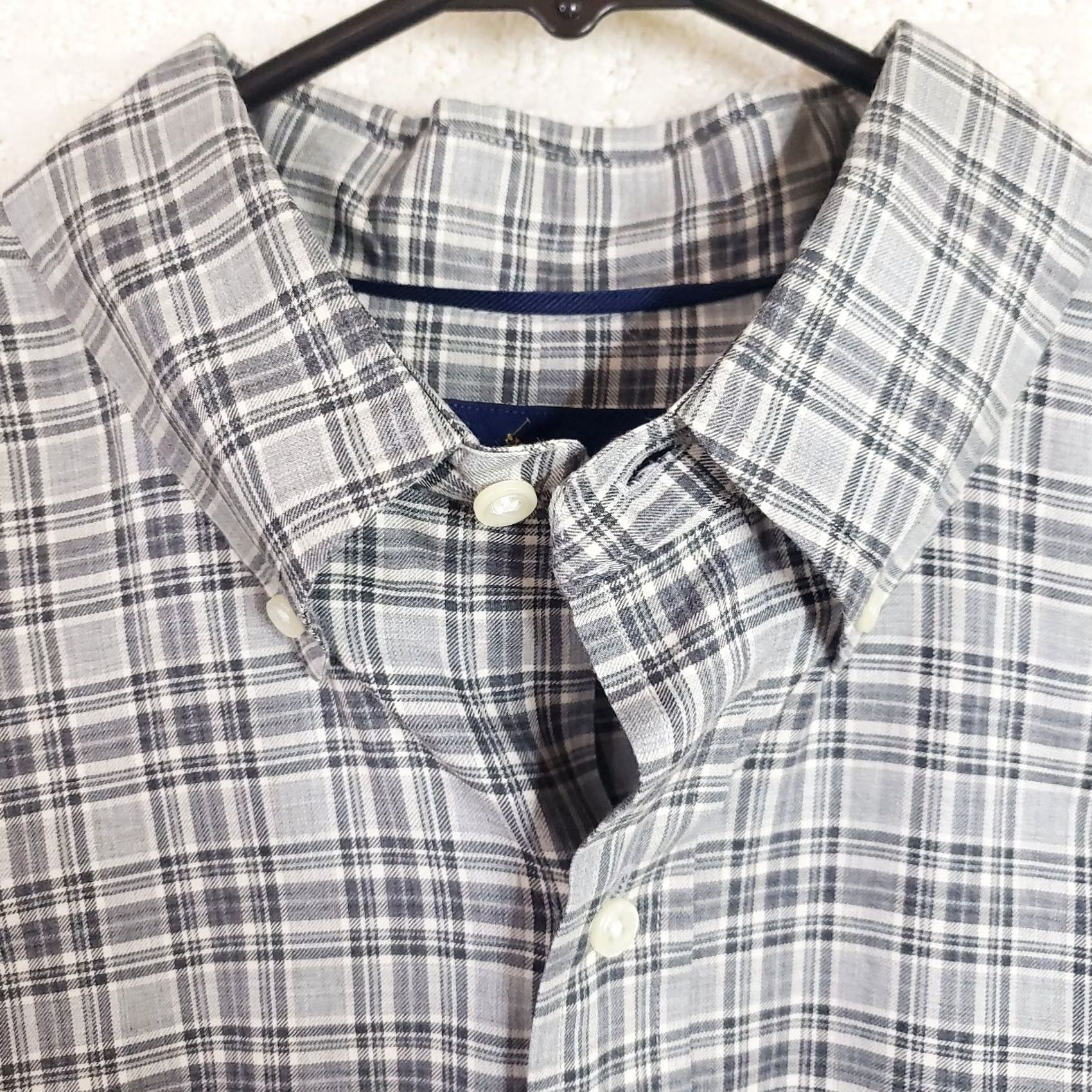 Ralph Lauren Ralph Lauren Shirt Mens Large Gray Plaid Button-Down Slim Fit Casual Pony Logo Size US L / EU 52-54 / 3 - 4 Thumbnail