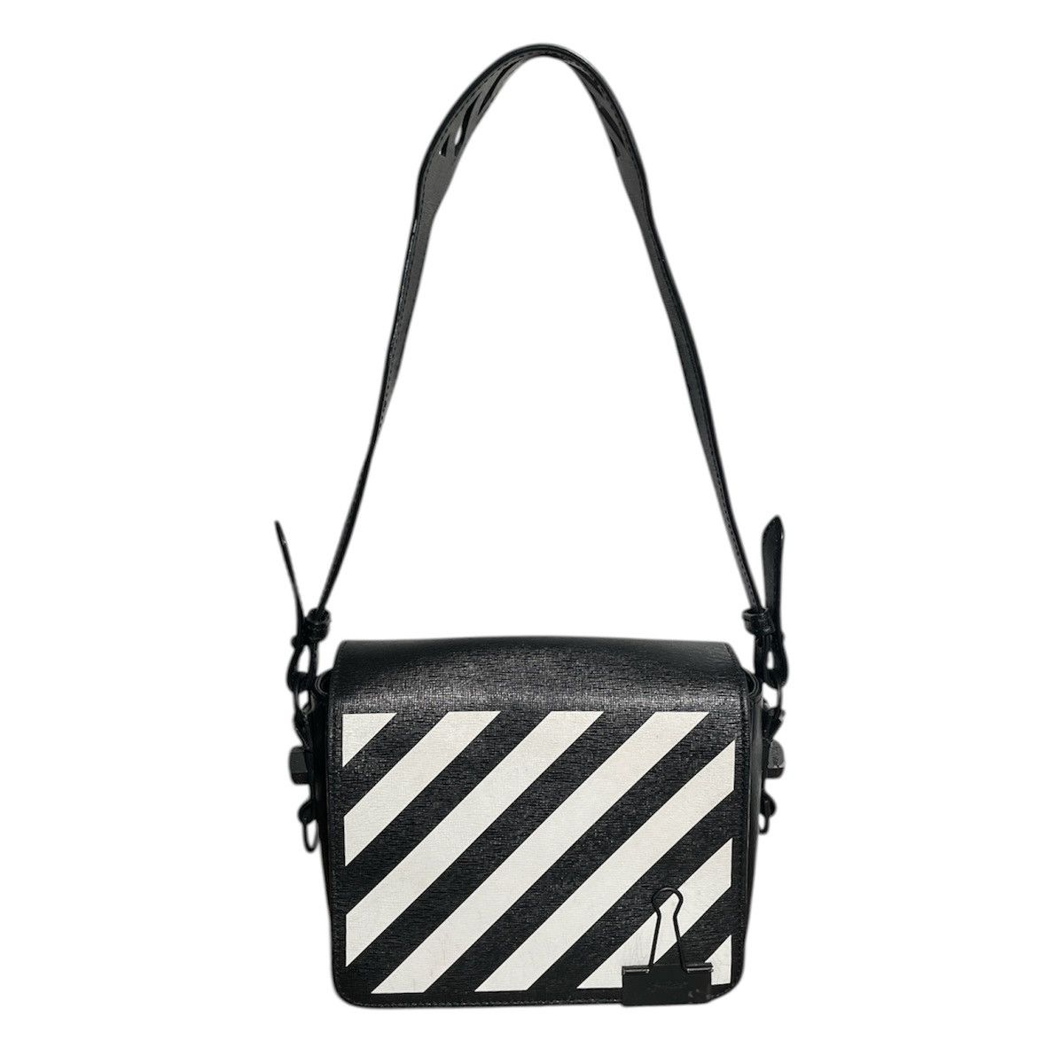 Off-White off-white binder clip diagonal leather bag Size ONE SIZE - 1 Thumbnail