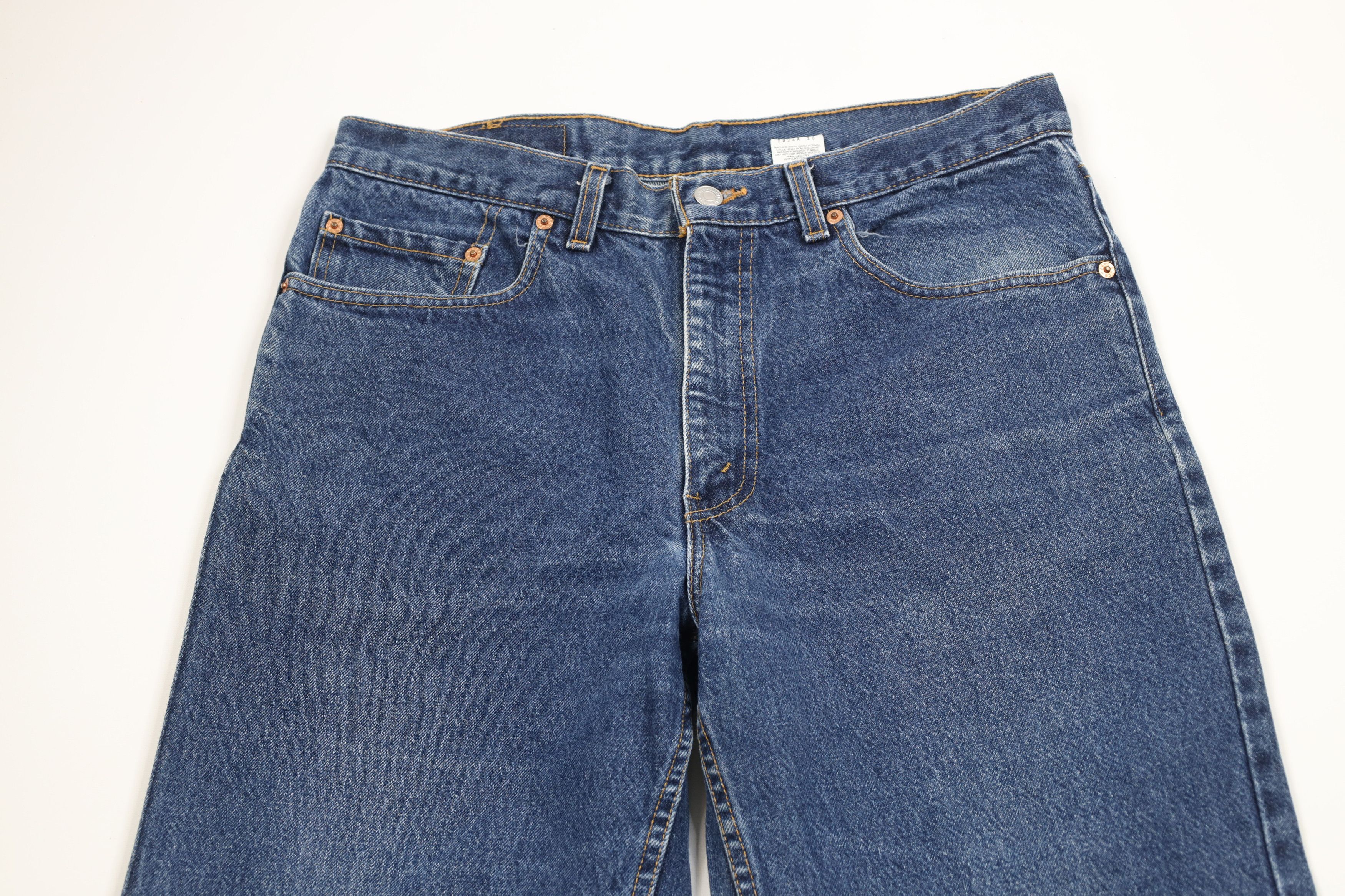 Levi's Vintage Y2K 2002 Levis 550 Relaxed Fit Denim Jeans Blue USA Size US 34 / EU 50 - 2 Thumbnail