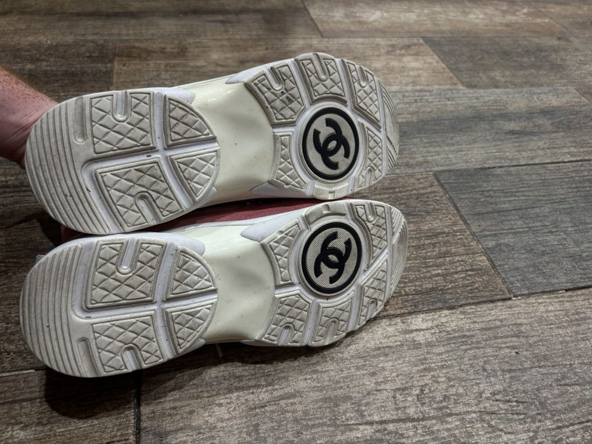 Chanel Pink and White CC Runners Size US 9 / EU 42 - 6 Thumbnail