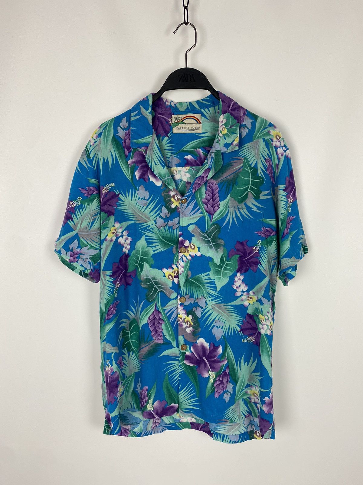 Paradise Found 1990’s Vintage Paradise Found Floral Rayon Hawaiian Shirt Size US S / EU 44-46 / 1 - 1 Thumbnail
