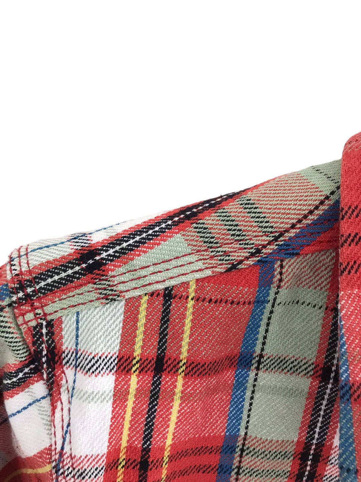 Japanese Brand KNACKERED by Houston Heavyweight Motorcycle Check Shirt Size US S / EU 44-46 / 1 - 5 Thumbnail