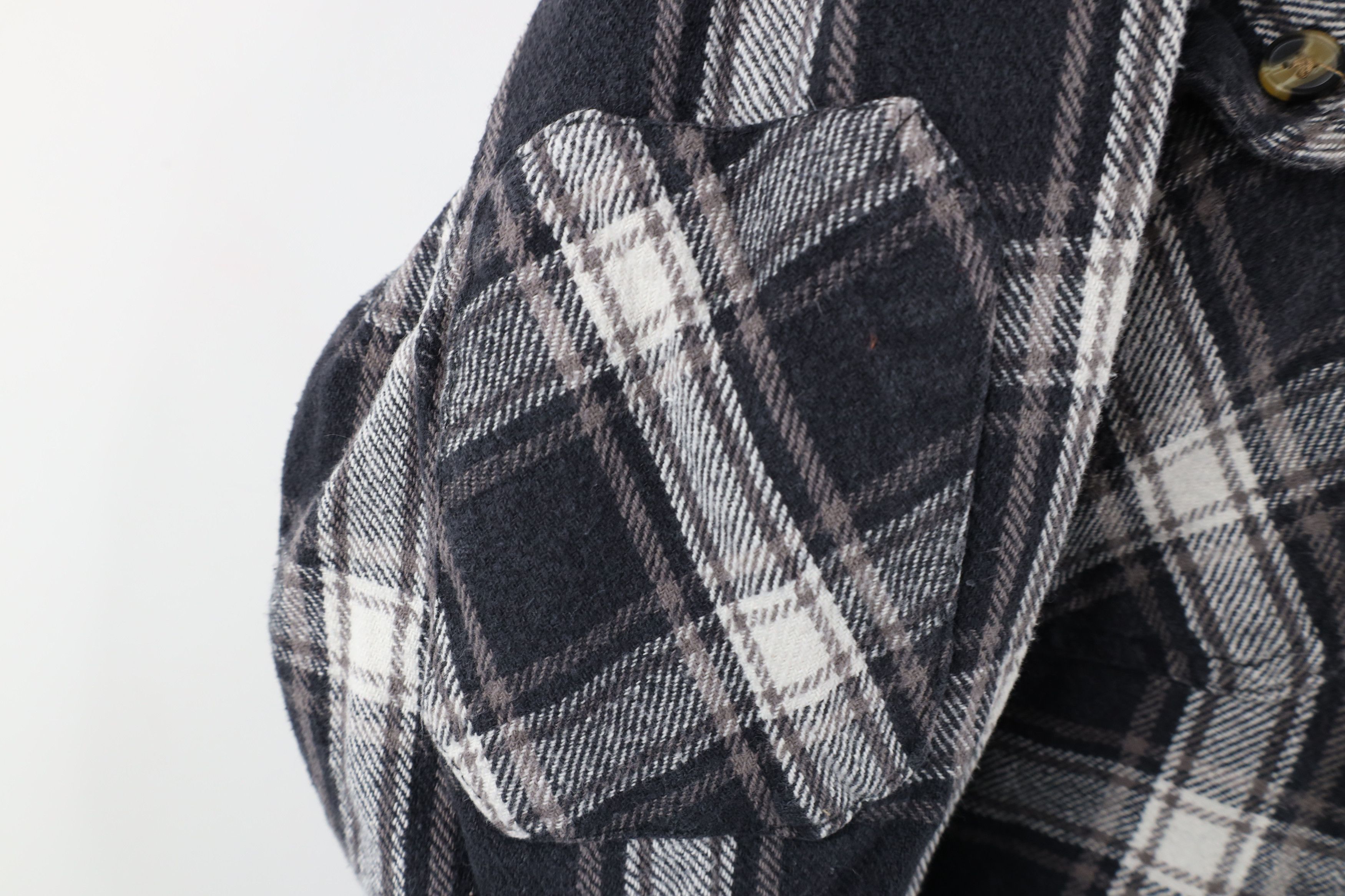 Vintage Vintage 90s Streetwear Heavyweight Flannel Button Shirt Size US XXL / EU 58 / 5 - 4 Thumbnail