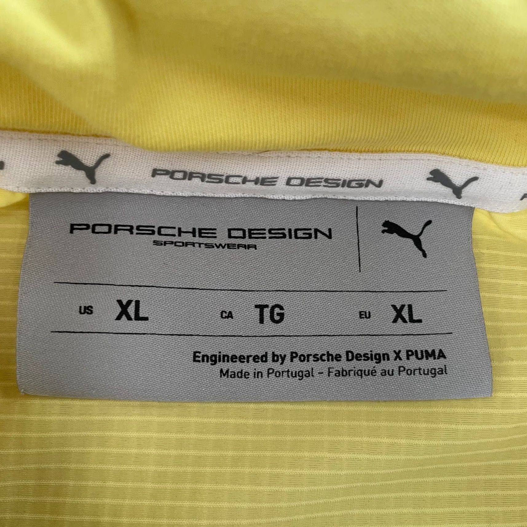 Porsche Design Vintage Porsche Design Puma Short Sleeve Polo Shirt Adult XL Yellow Logo Cars 90s Mens Size US XL / EU 56 / 4 - 6 Thumbnail