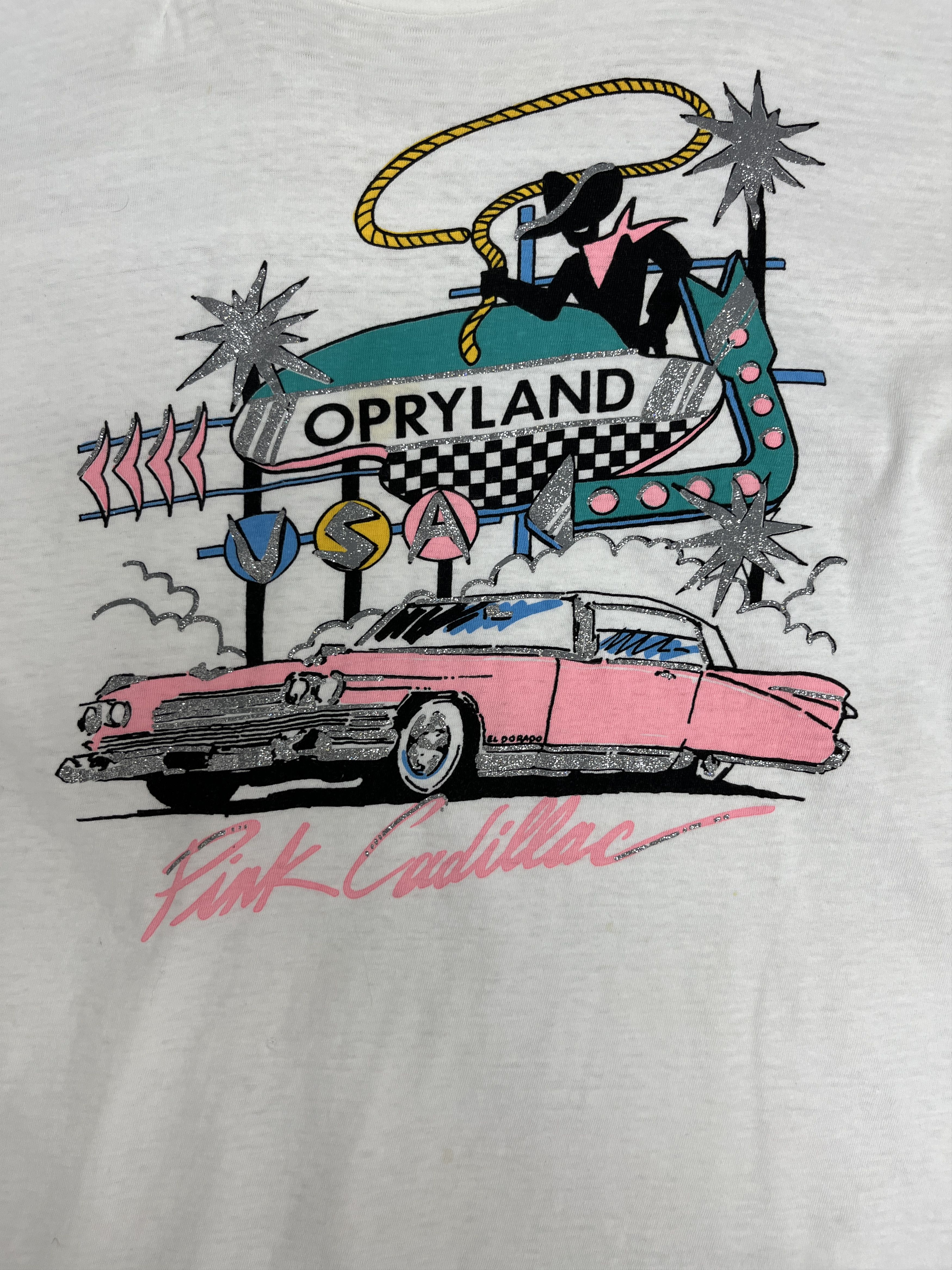 Vintage Pink Cadillac Opryland Vintage White T-Shirt Tee Size US L / EU 52-54 / 3 - 2 Thumbnail